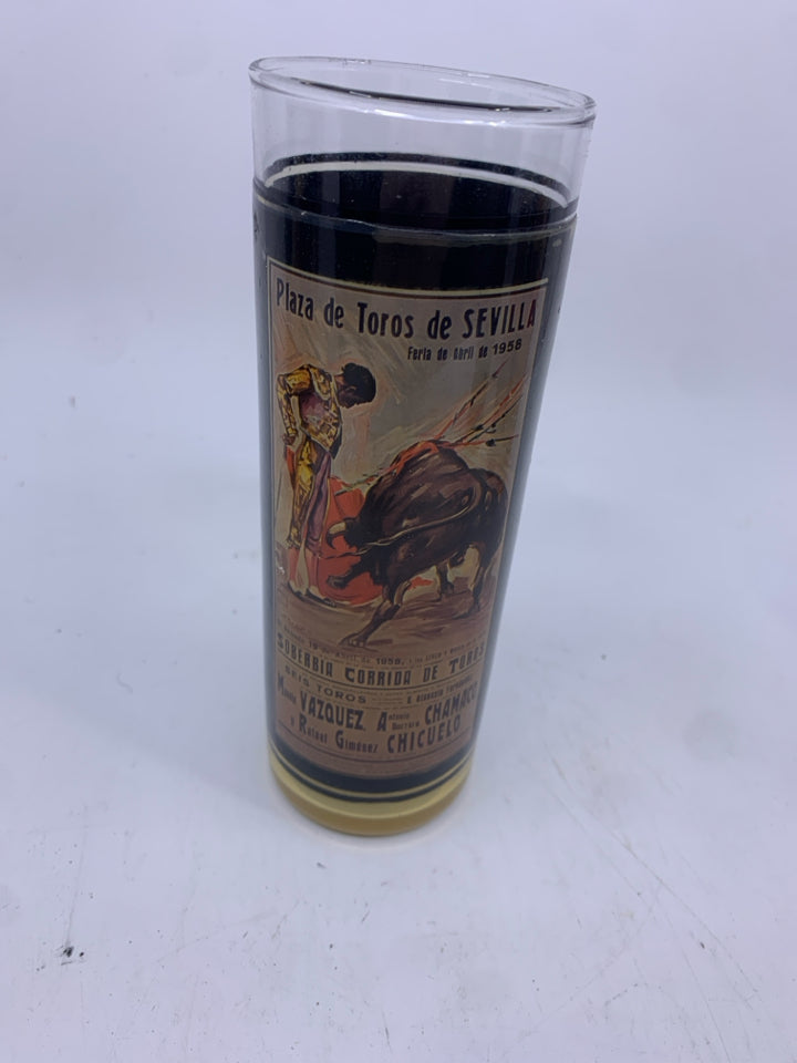 6 VTG MATADOR TUMBLER GLASSES.