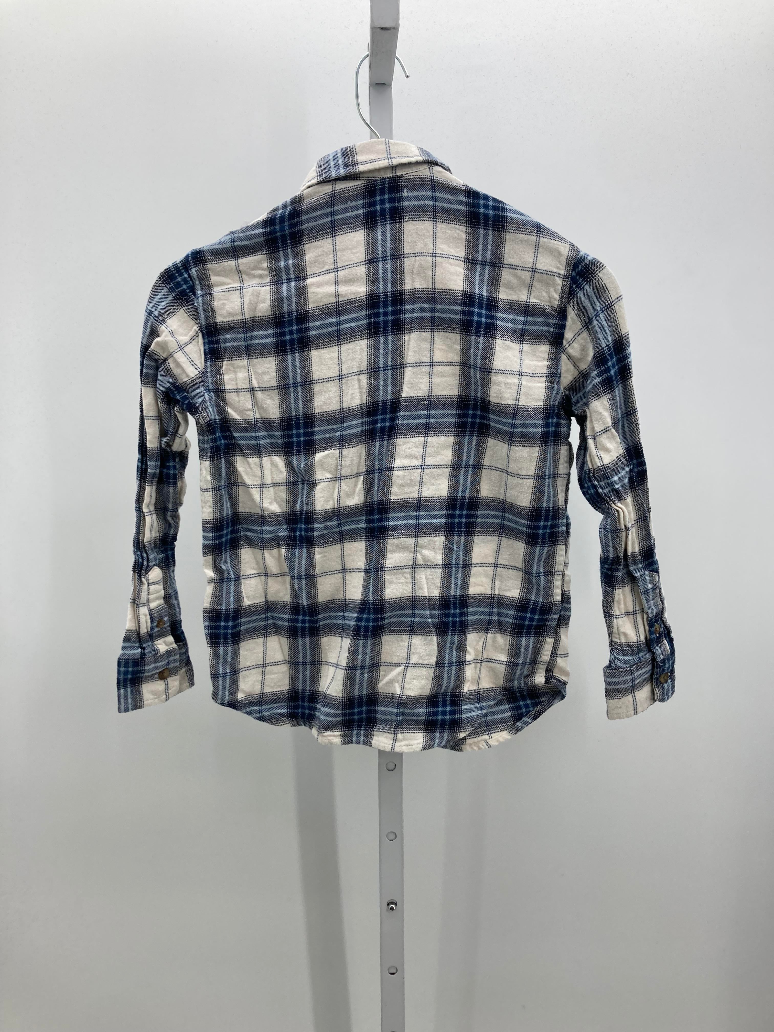 BLUE PLAID FLANNEL BUTTON DOWN