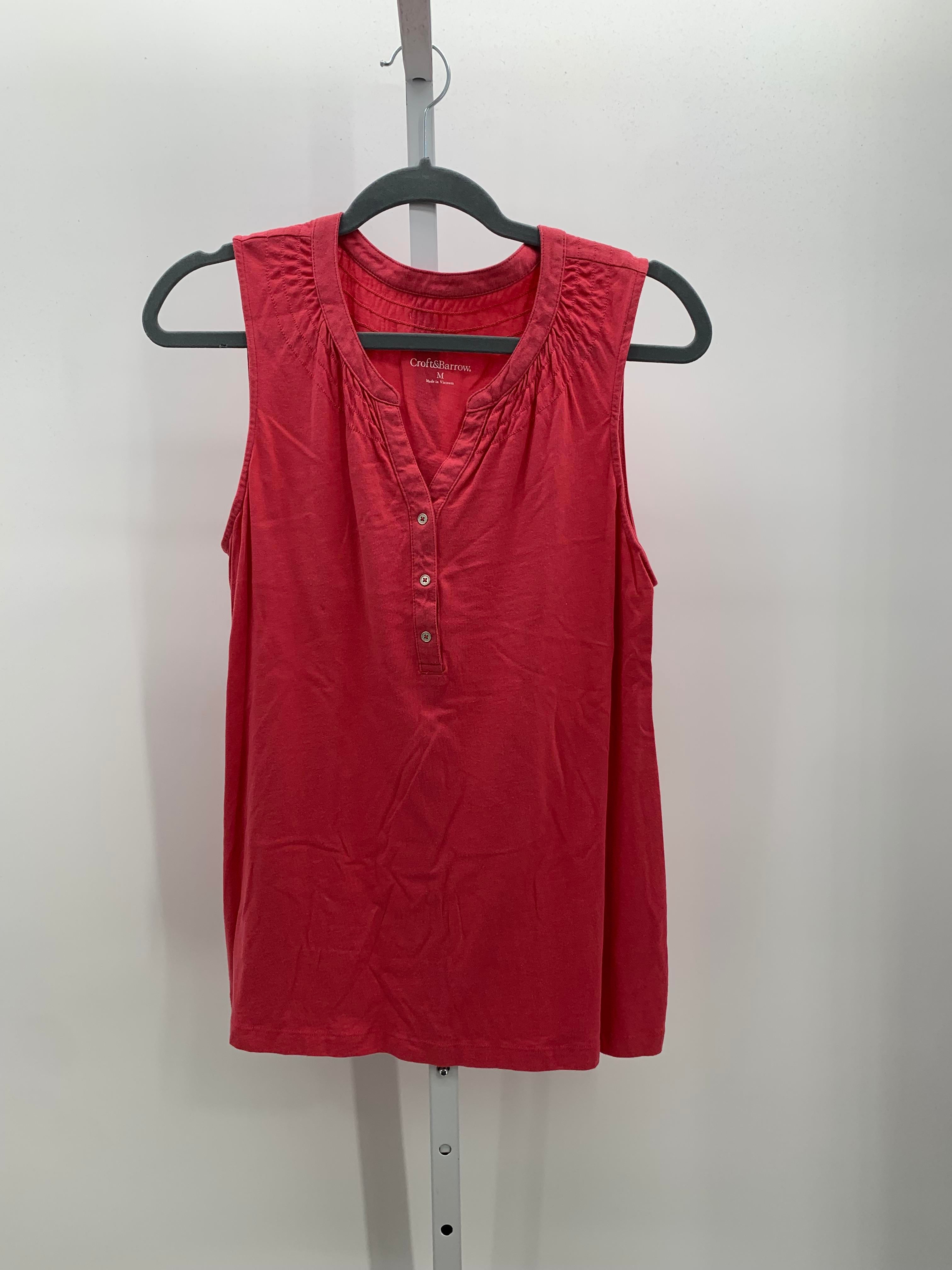 Croft & Barrow Size Medium Misses Sleeveless Shirt