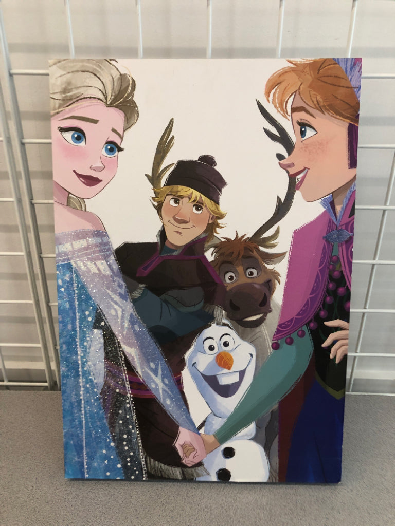 DISNEY FROZEN FRIENDS BLOCK PRINT.