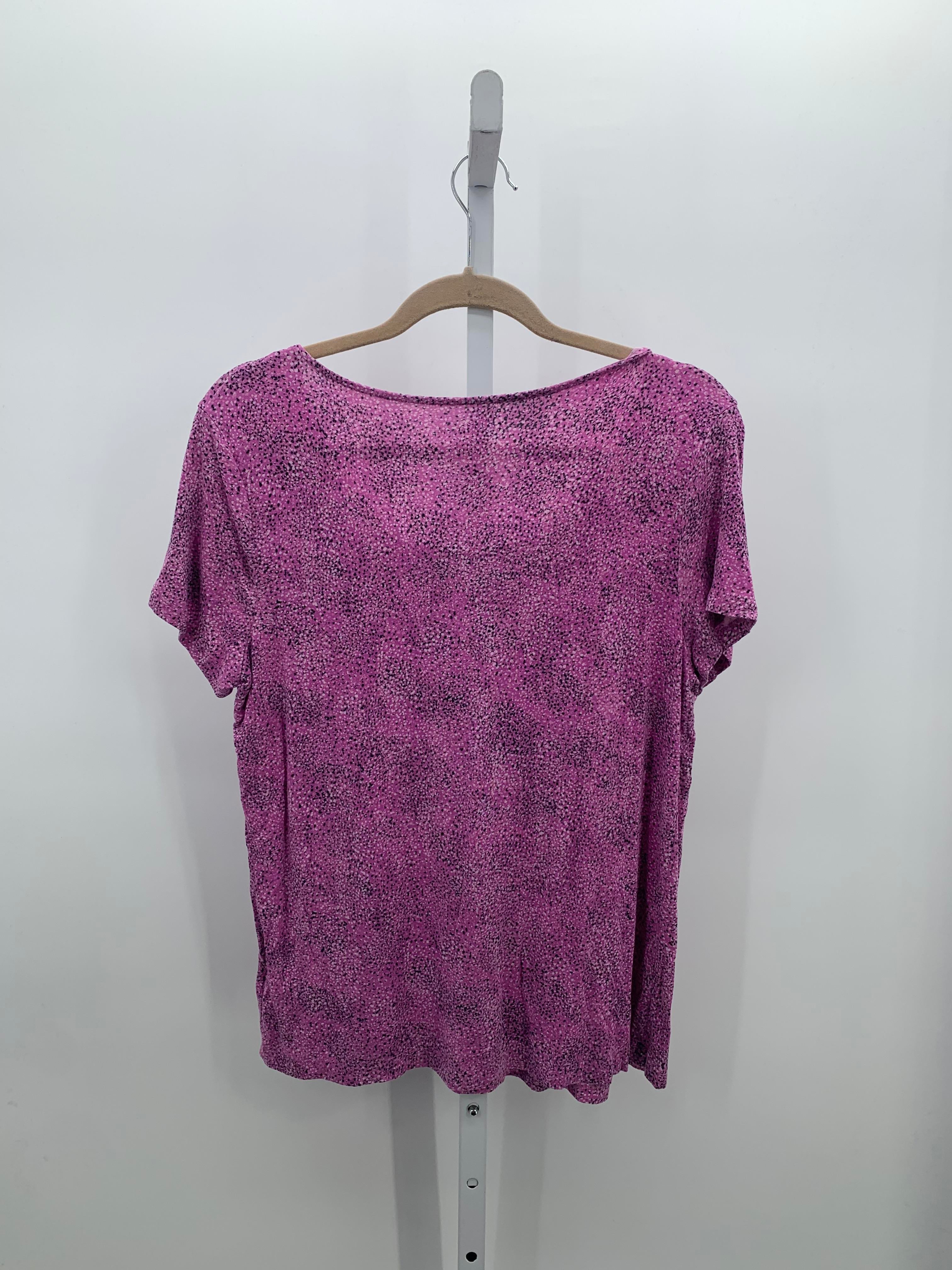 Croft & Barrow Size Large Petite Petite Short Sleeve Shirt