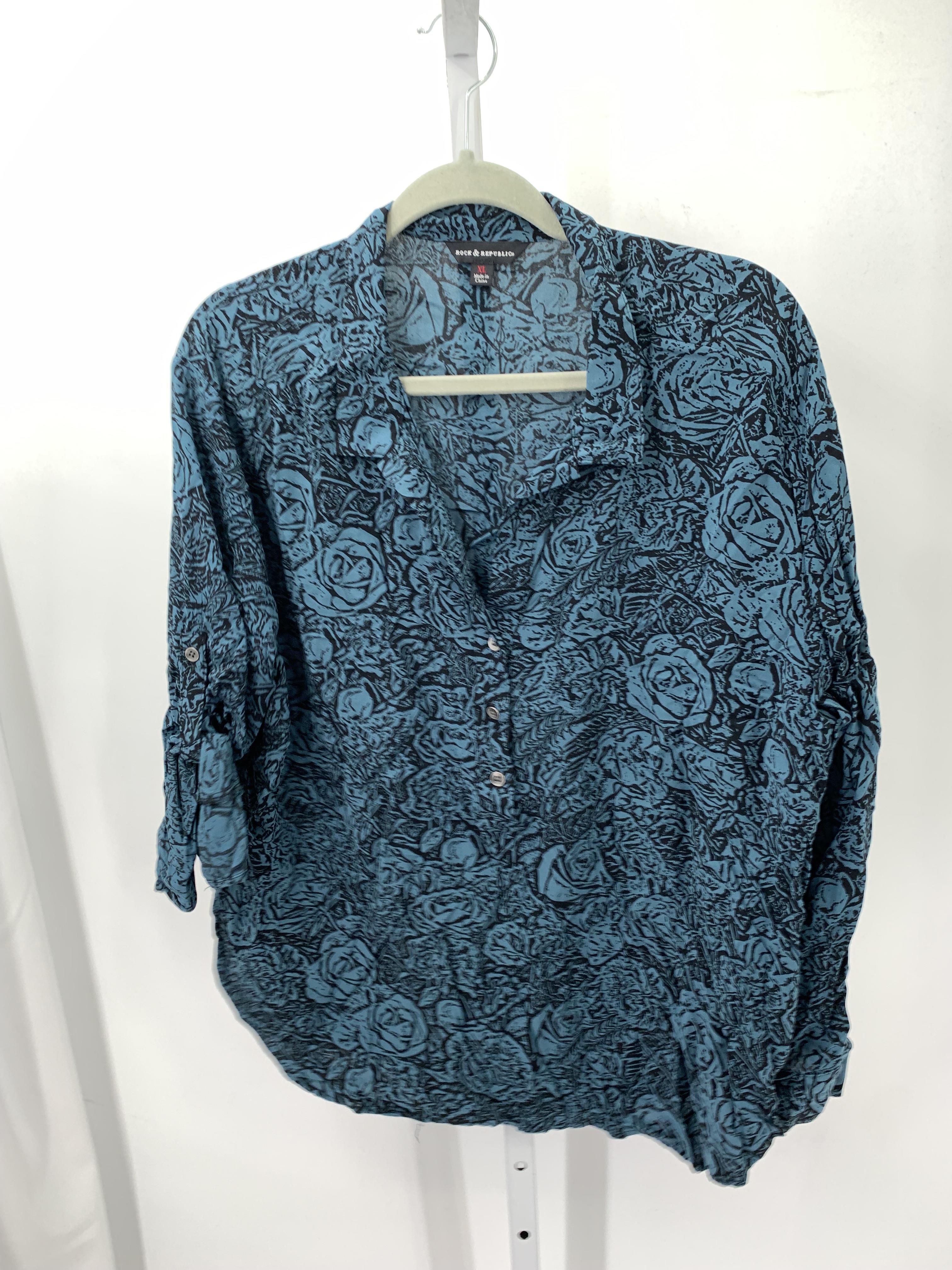 Rock & Republic Size Extra Large Misses Long Sleeve Shirt