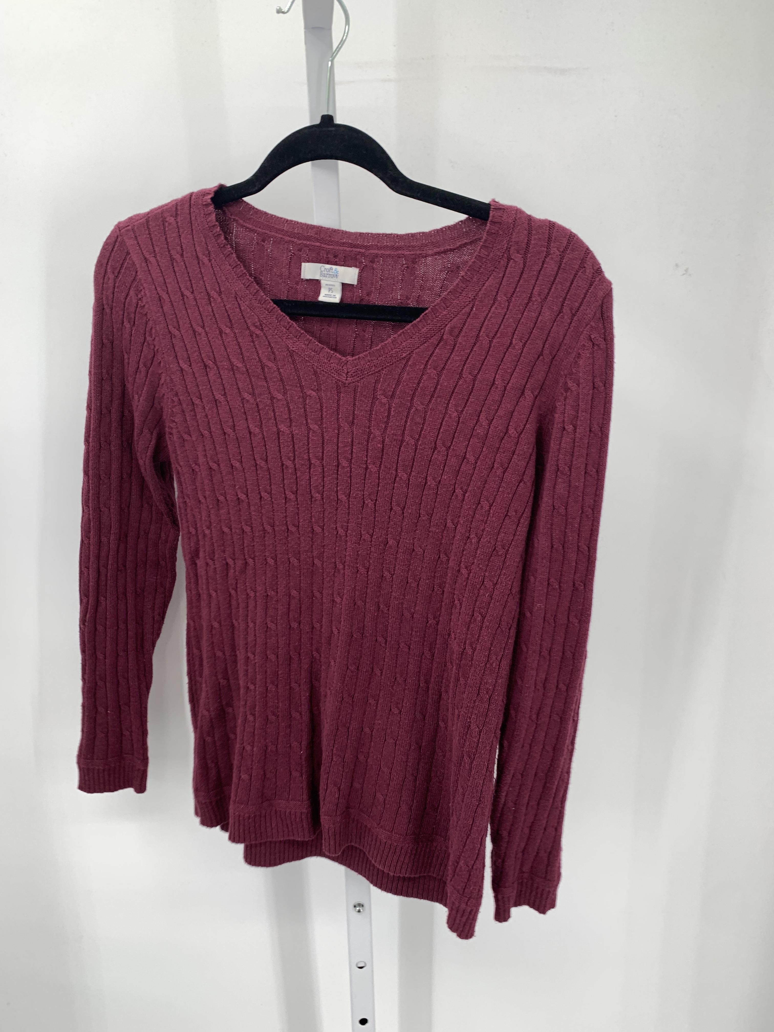 Croft & Barrow Size Small Petite Petite Long Slv Sweater