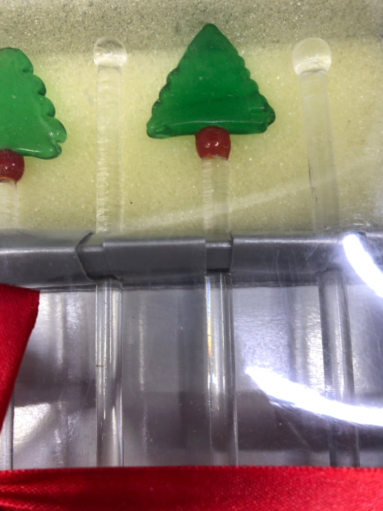 6 NIB TREE STIRRERS.