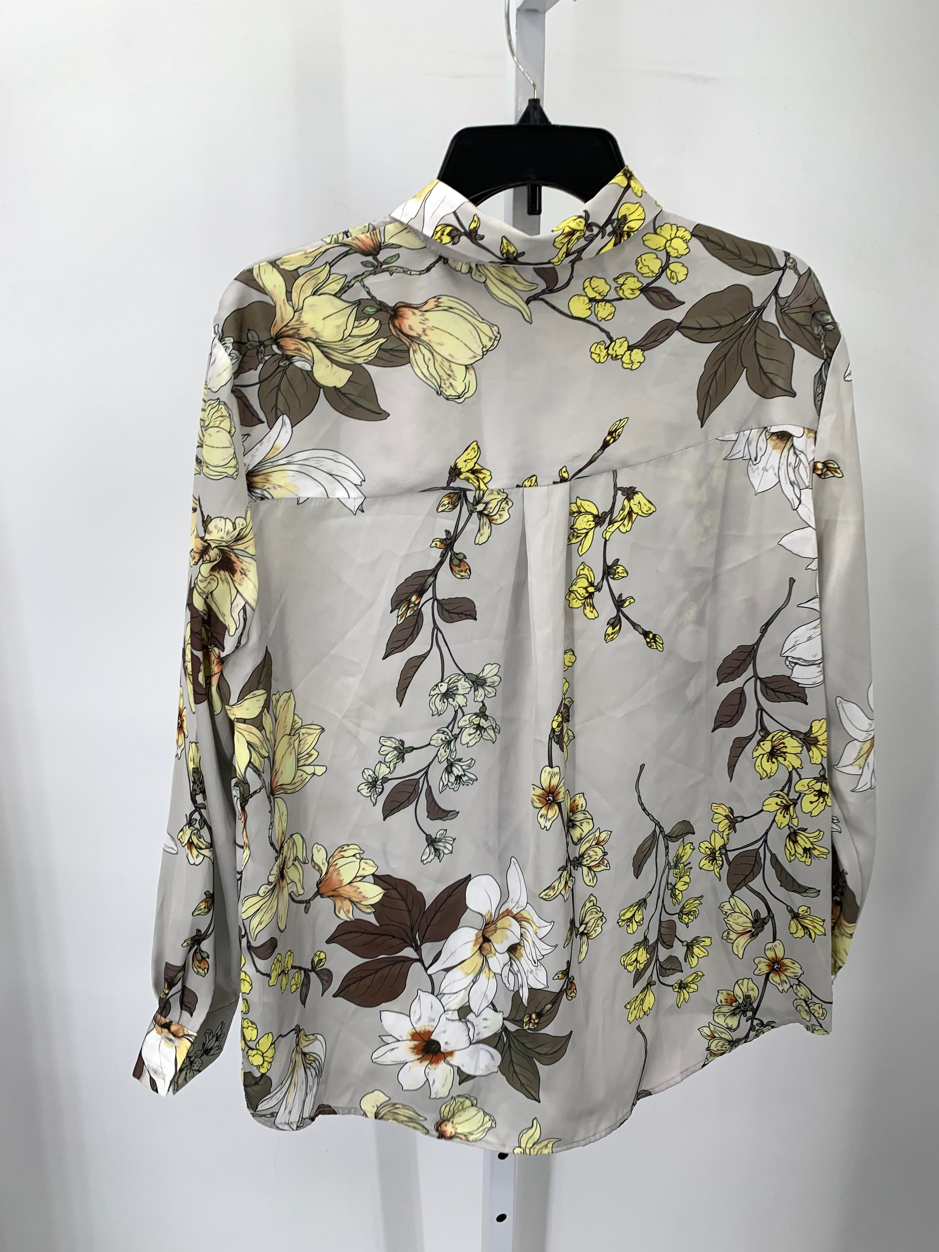 Tahari Size Medium Misses Long Sleeve Shirt