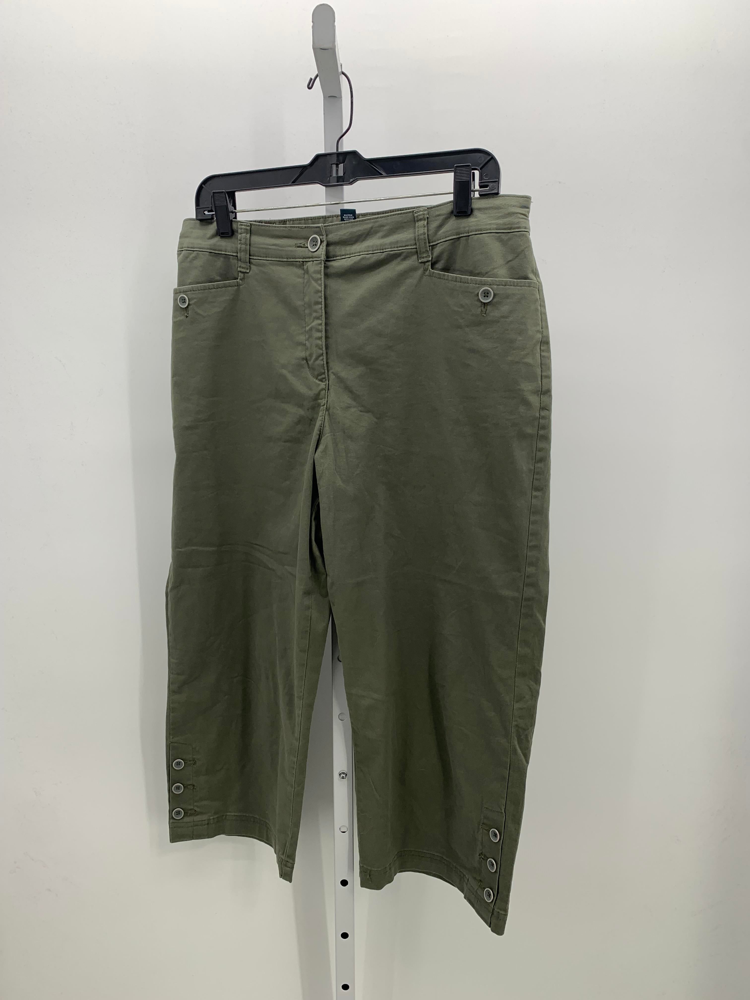 Karen Scott Size 12 Misses Cropped Pants