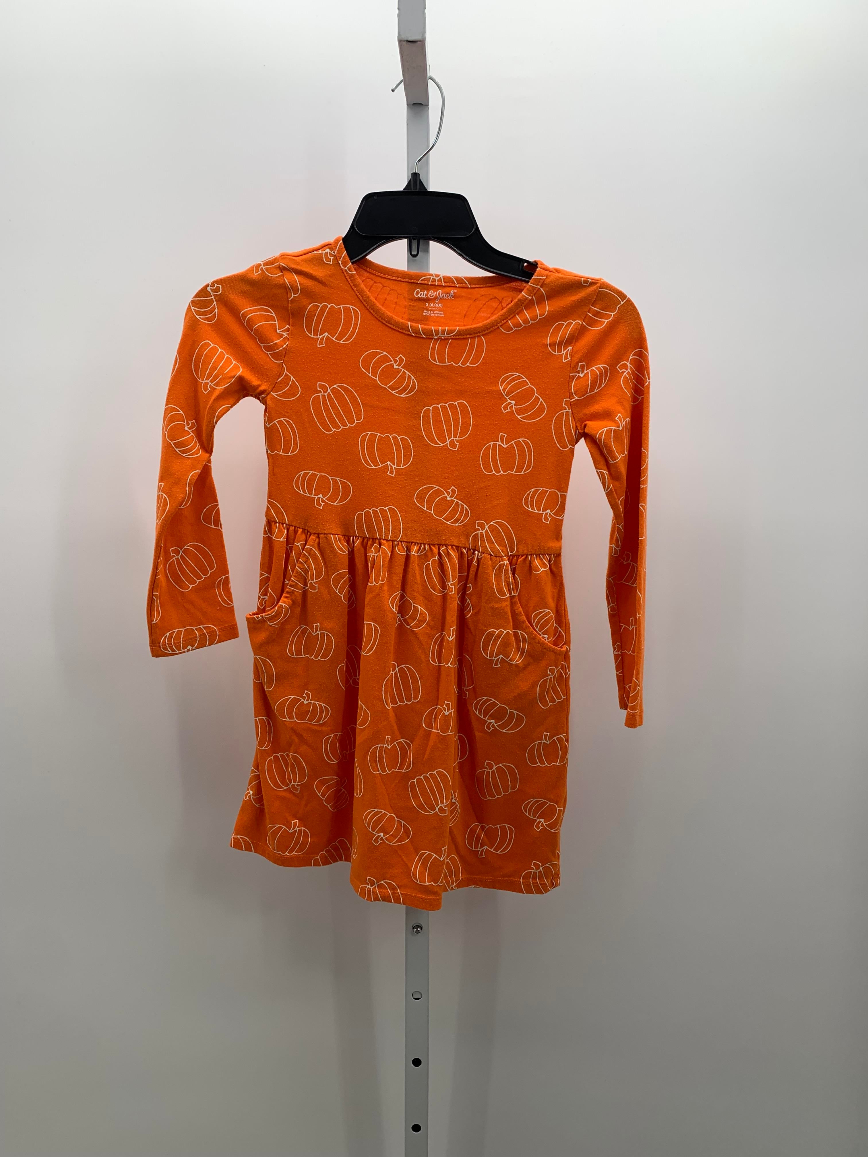 LONG SLV DRESS PUMPKINS