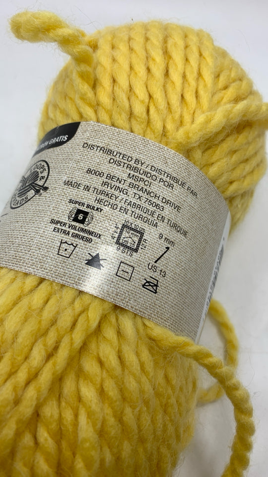 NWT YELLOW ALPACA YARN.
