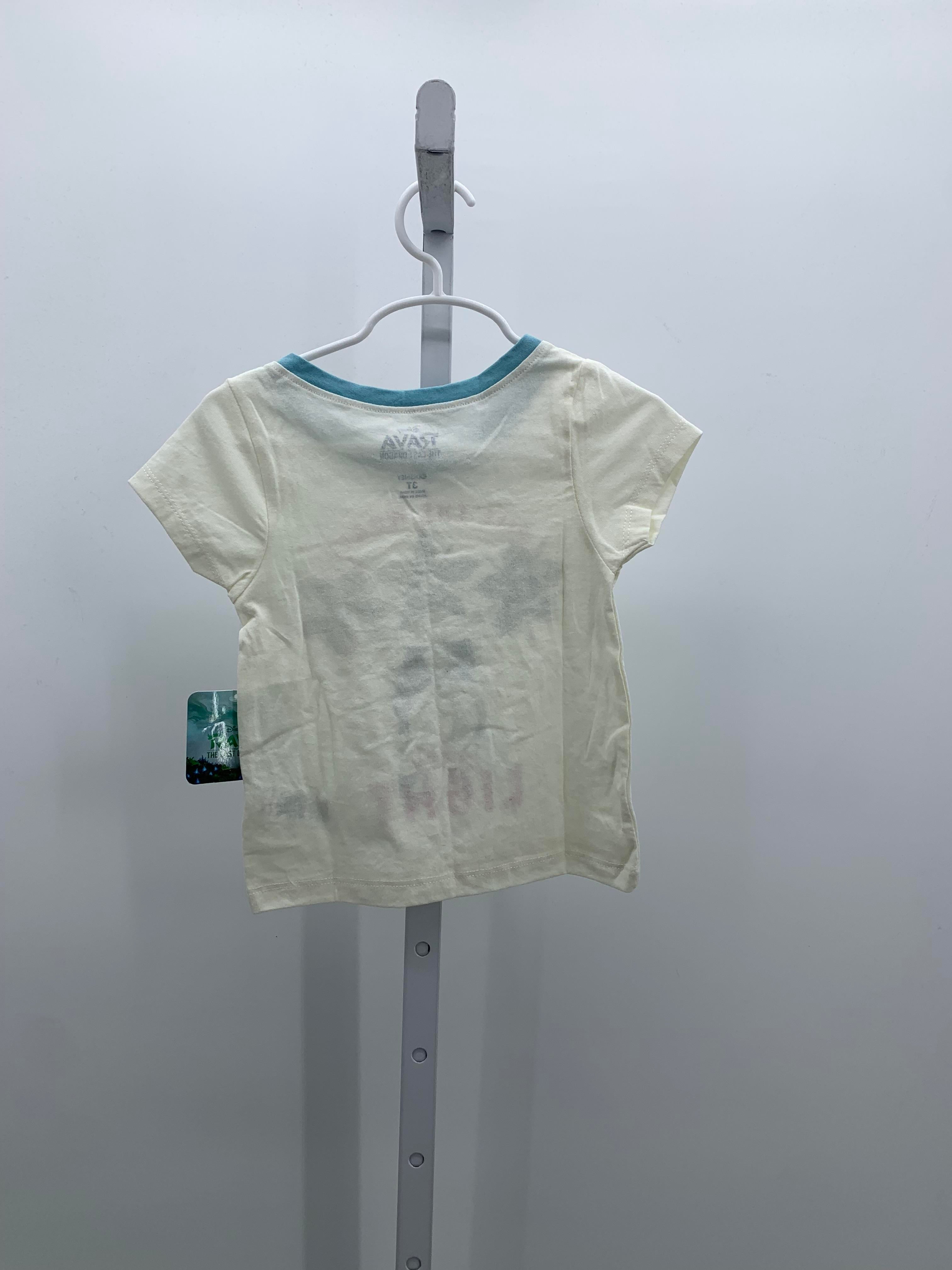Disney Size 3T Girls Short Sleeve Shirt