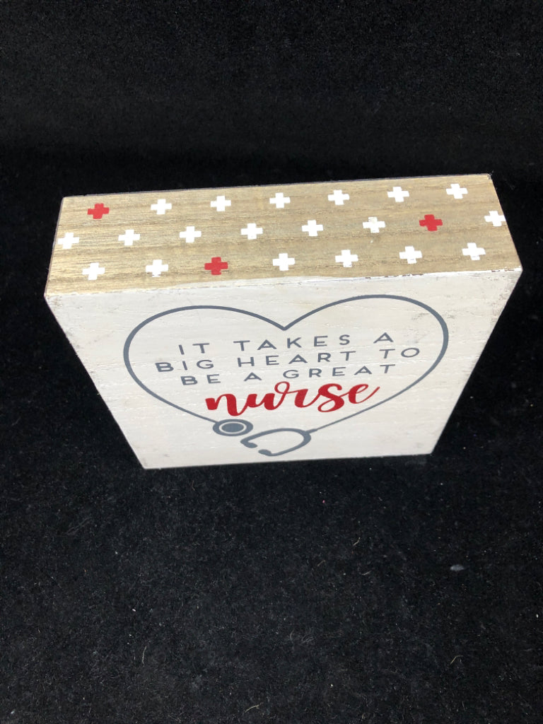 NURSE HEART BLOCK SIGN.