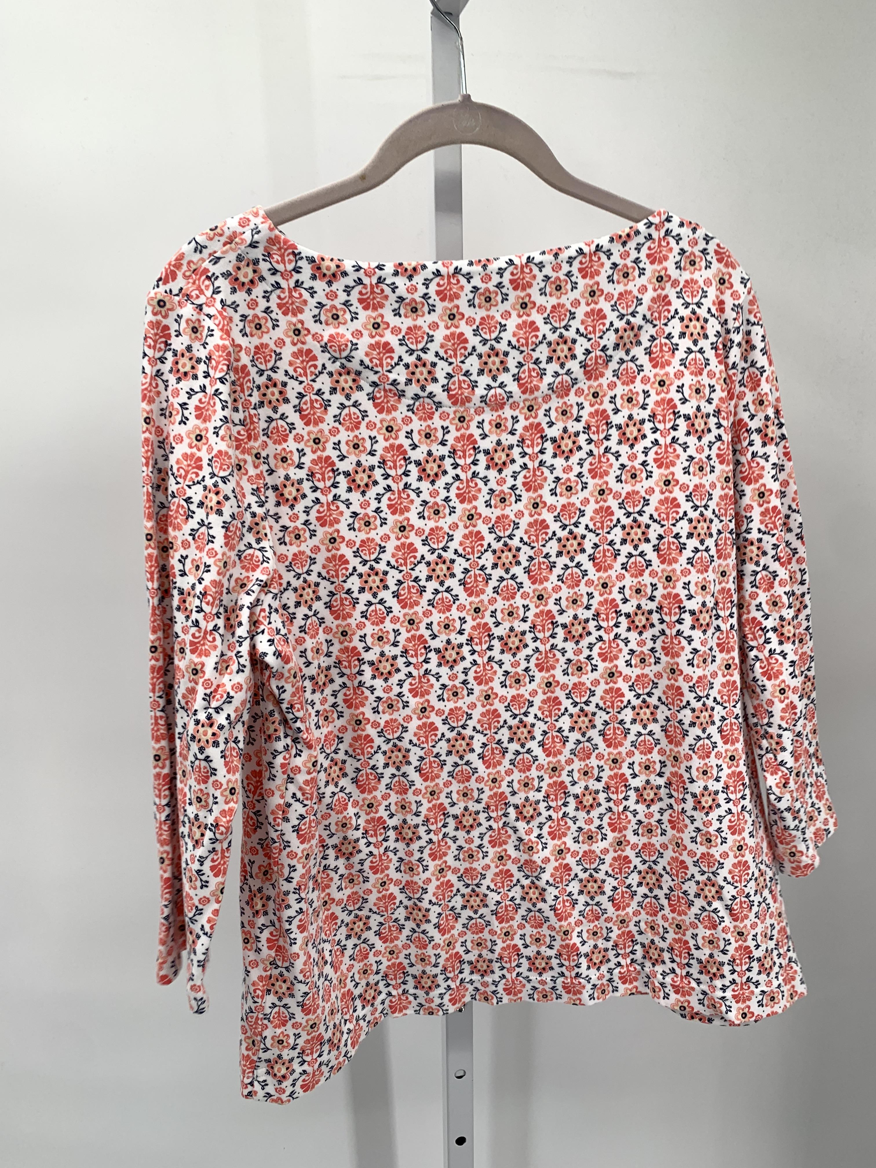 Croft & Barrow Size Large Petite Petite 3/4 Sleeve Shirt