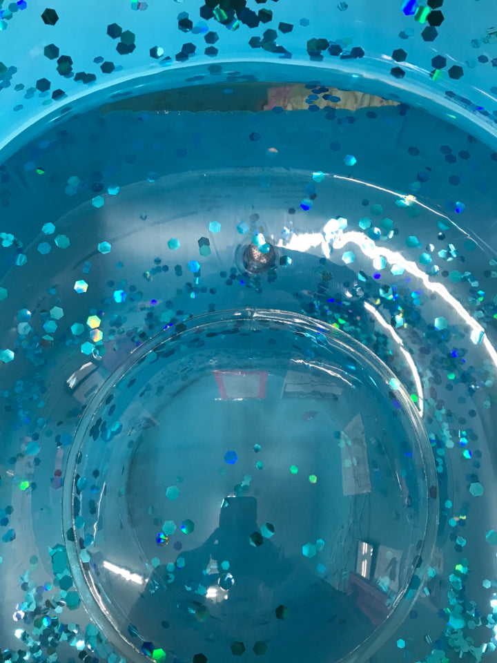 Blue Inflatable Sparkle Chair