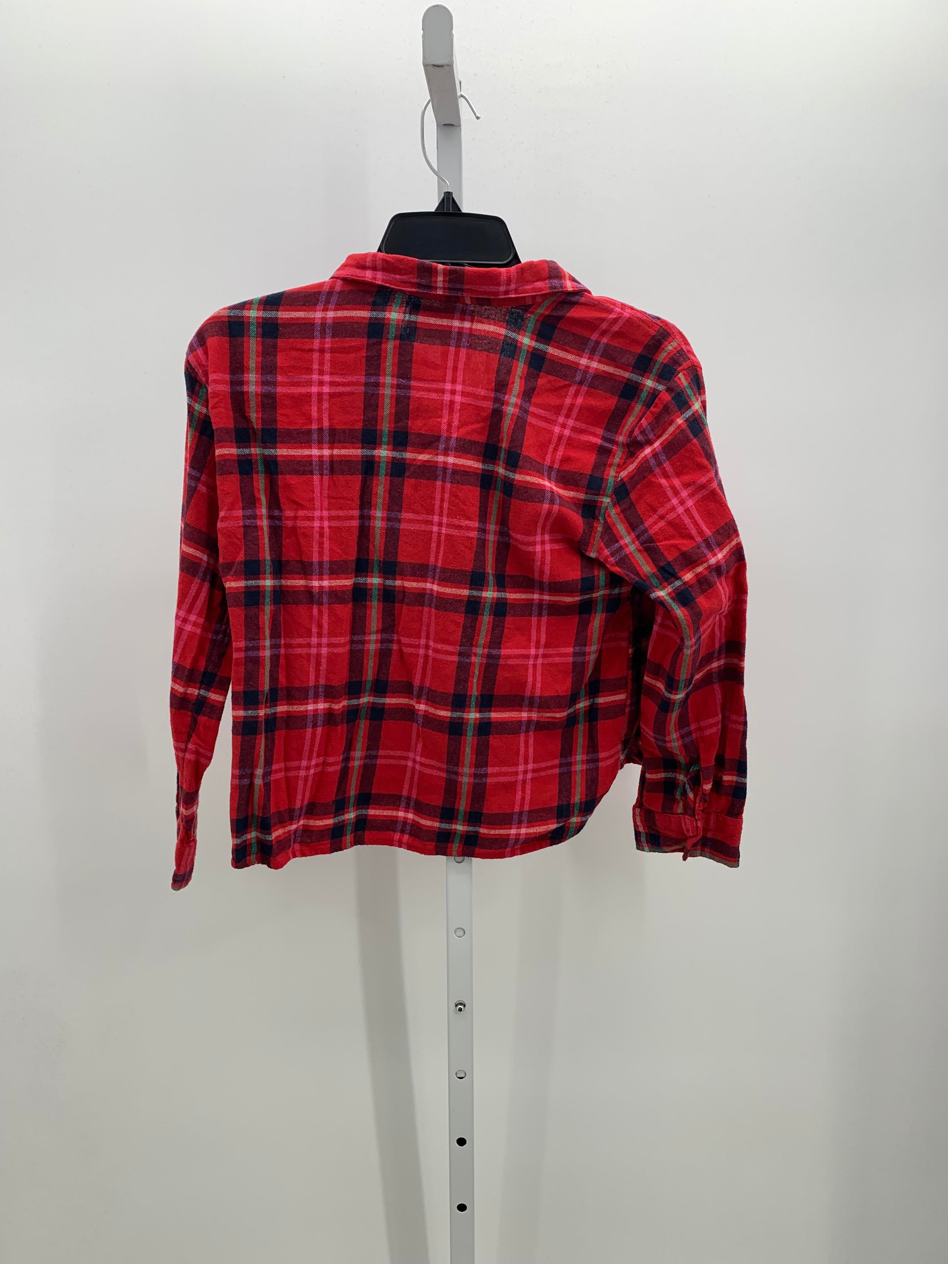 PLUS PLAID BTN DOWN