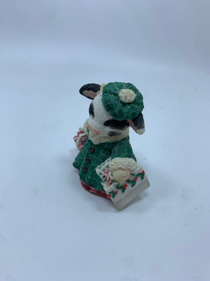 "SHOP TILL THE COWS COME HOME" MARY MOOMOOS FIGURE.