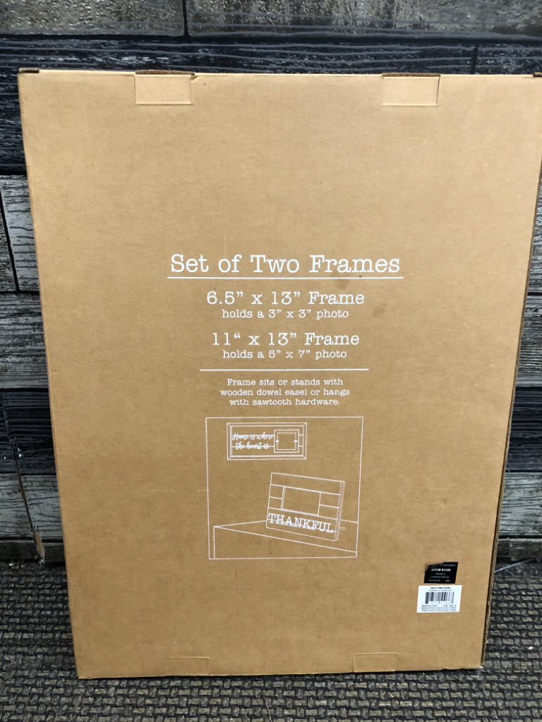 NWT HOME IS WHERE THE HEART IS PHOTO FRAME IN WOOD.