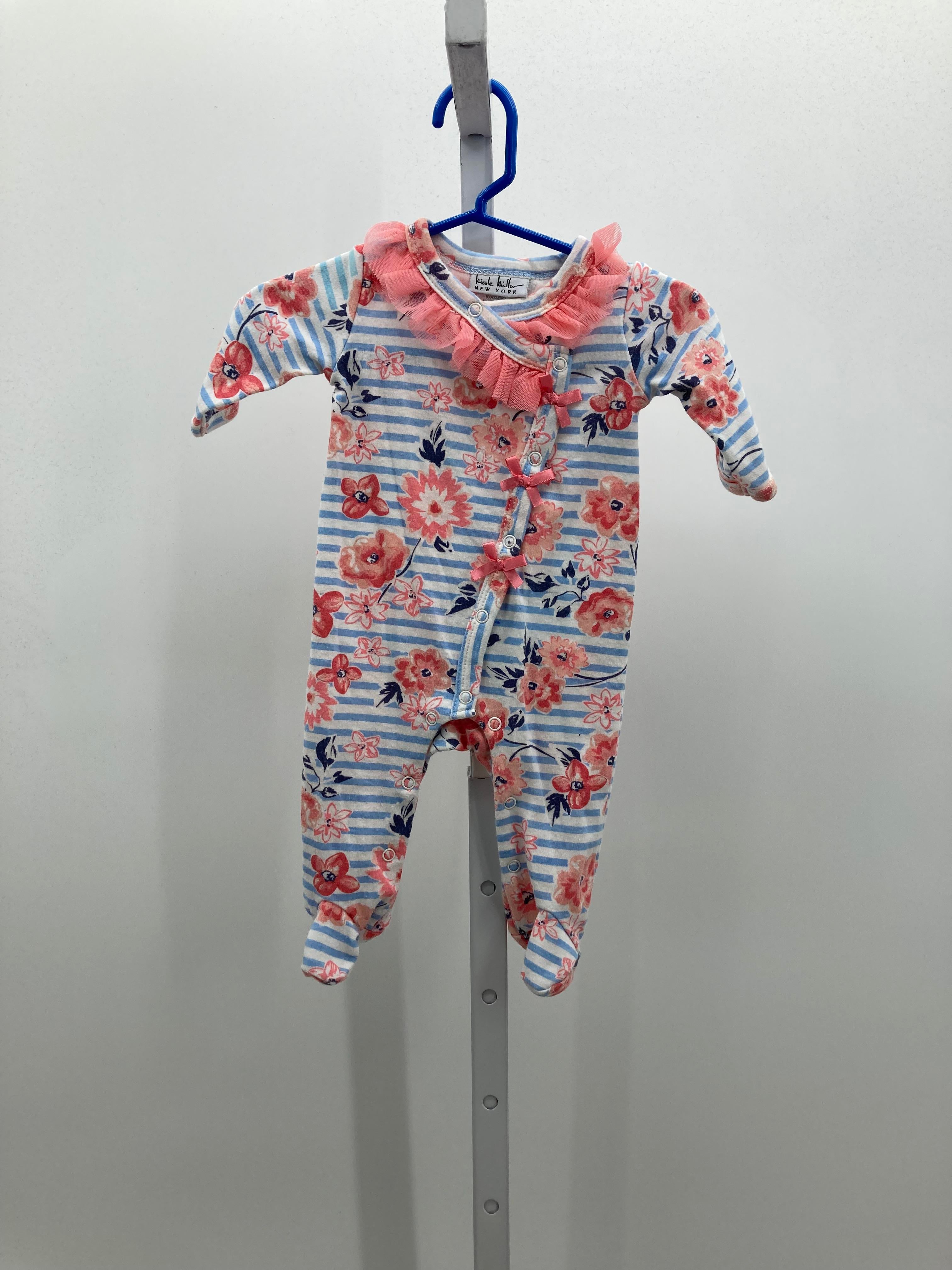 Nicole Miller Size 0-3 months Girls Long Slv. Romper