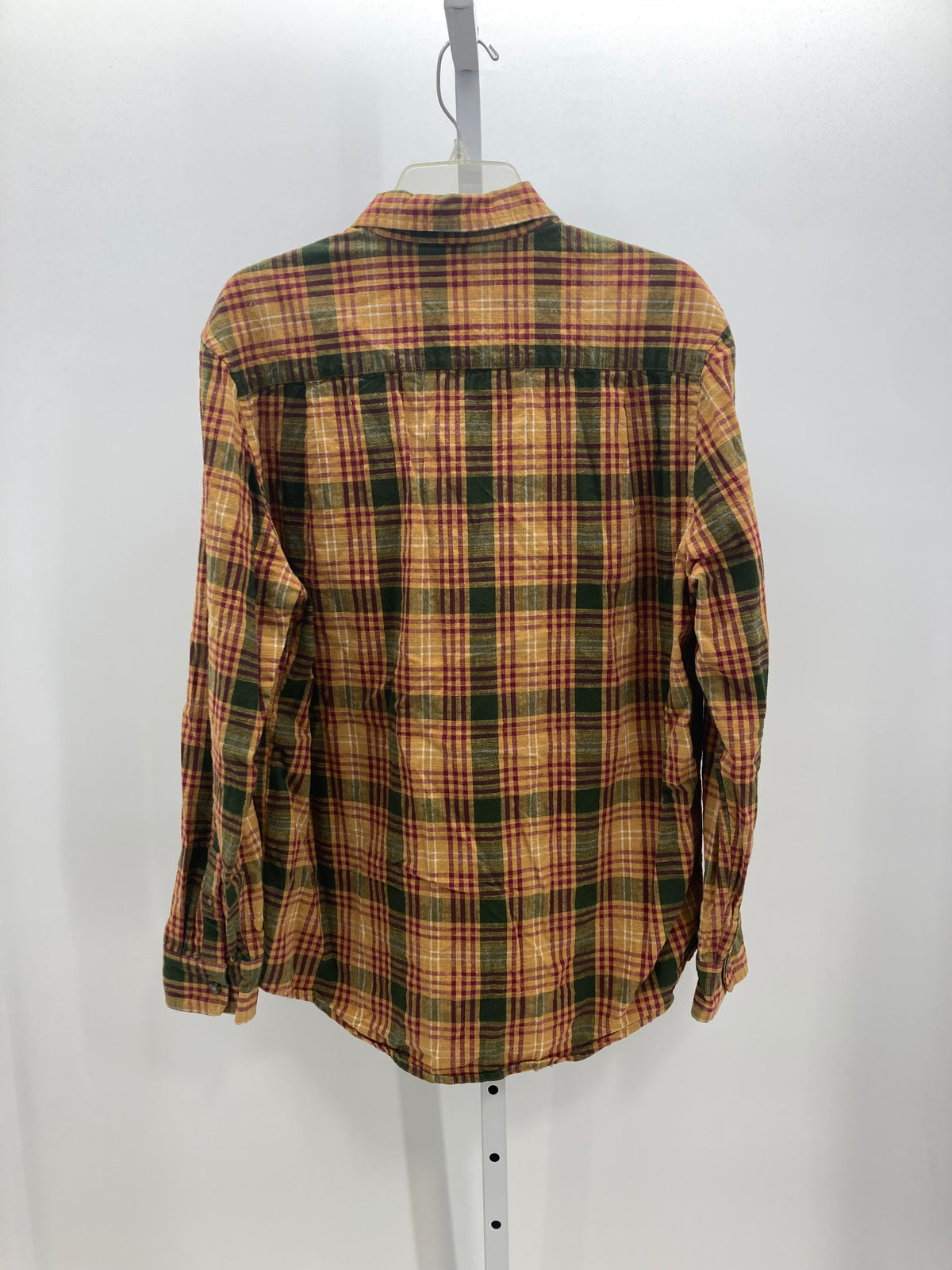 PLAID BTN DOWN