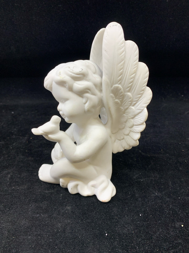 CERAMIC ANGEL W BIRD.