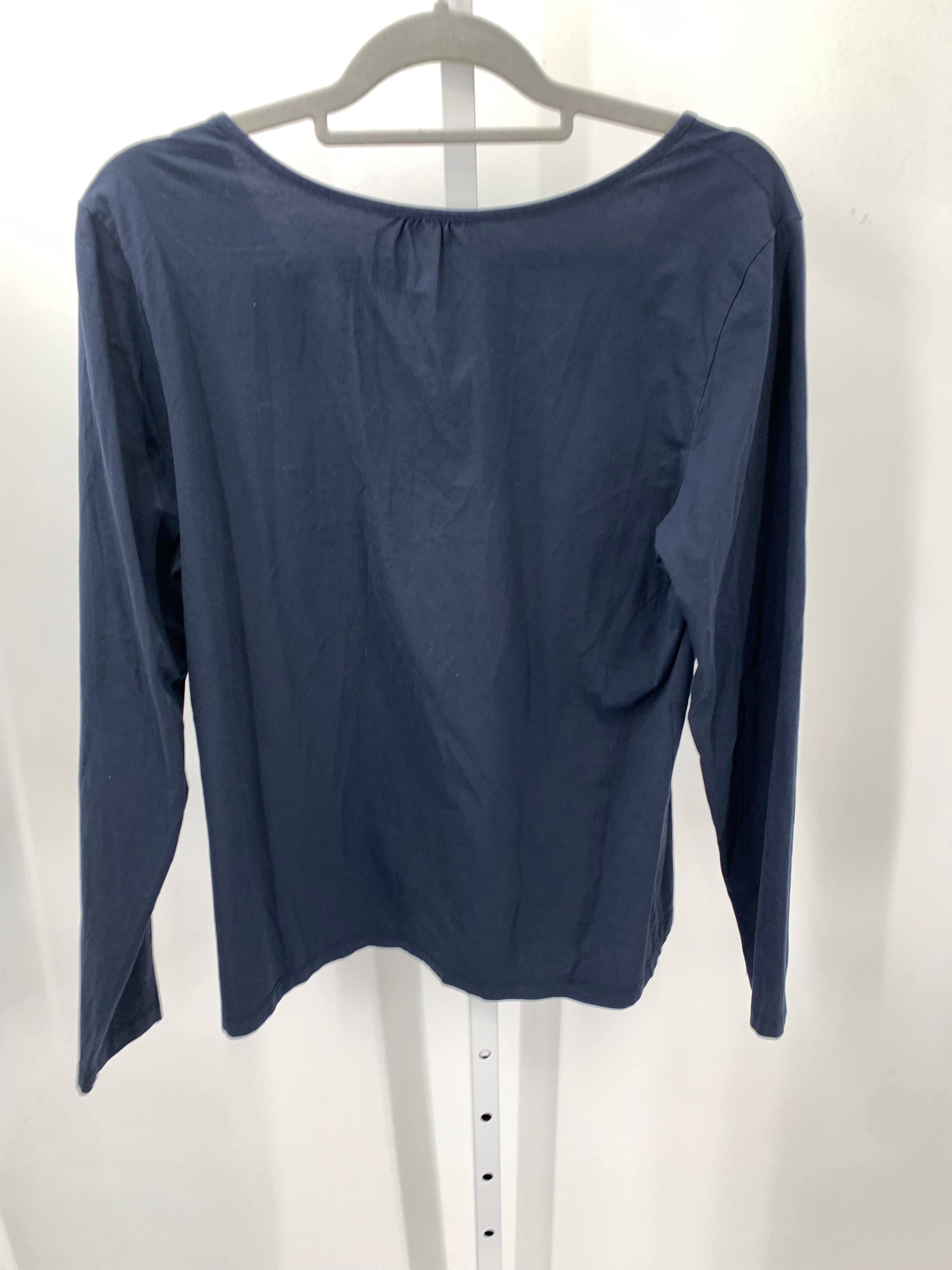 LL Bean Size Large Misses Long Sleeve Shirt