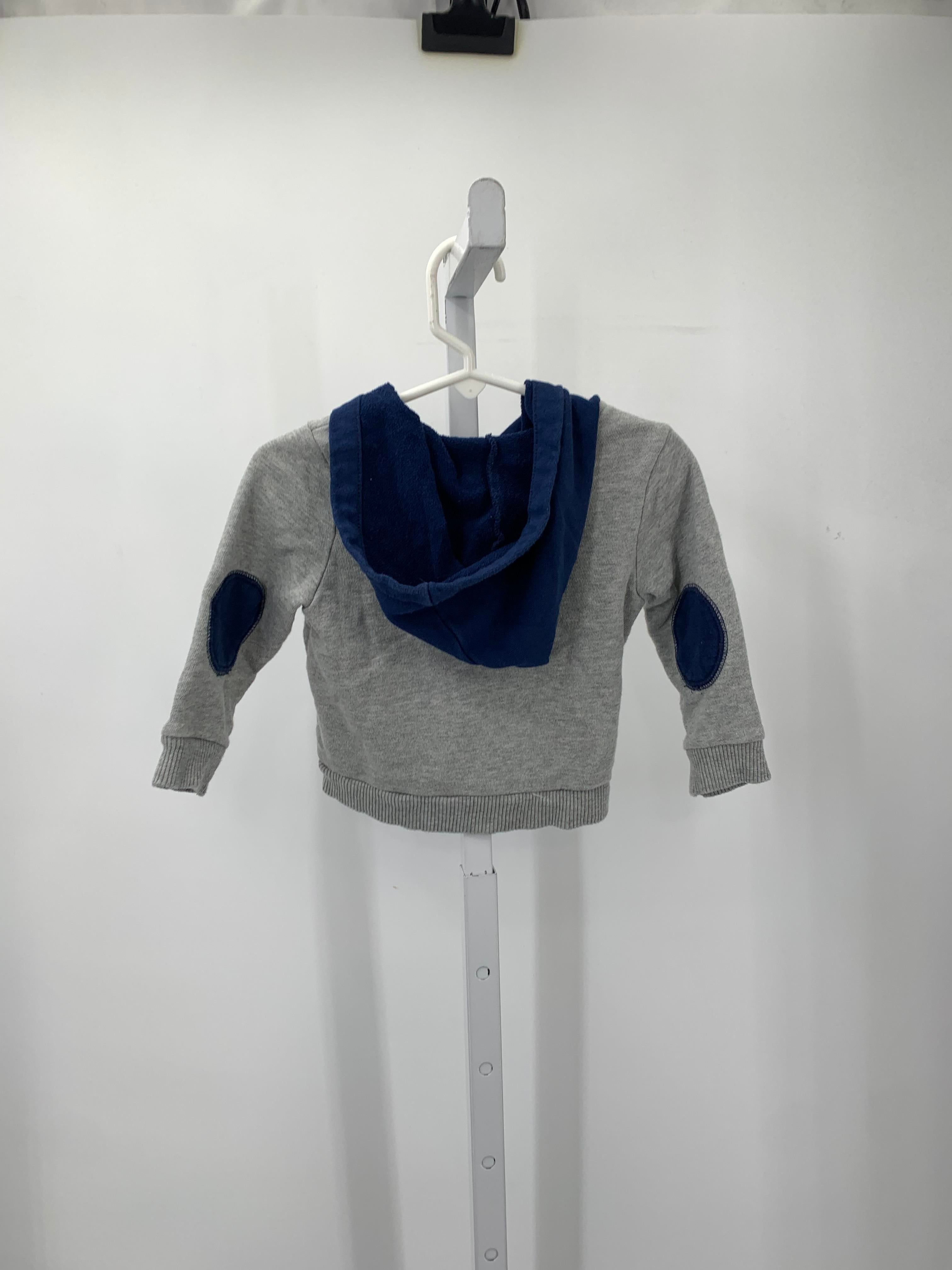 BLUE HOODED KNIT