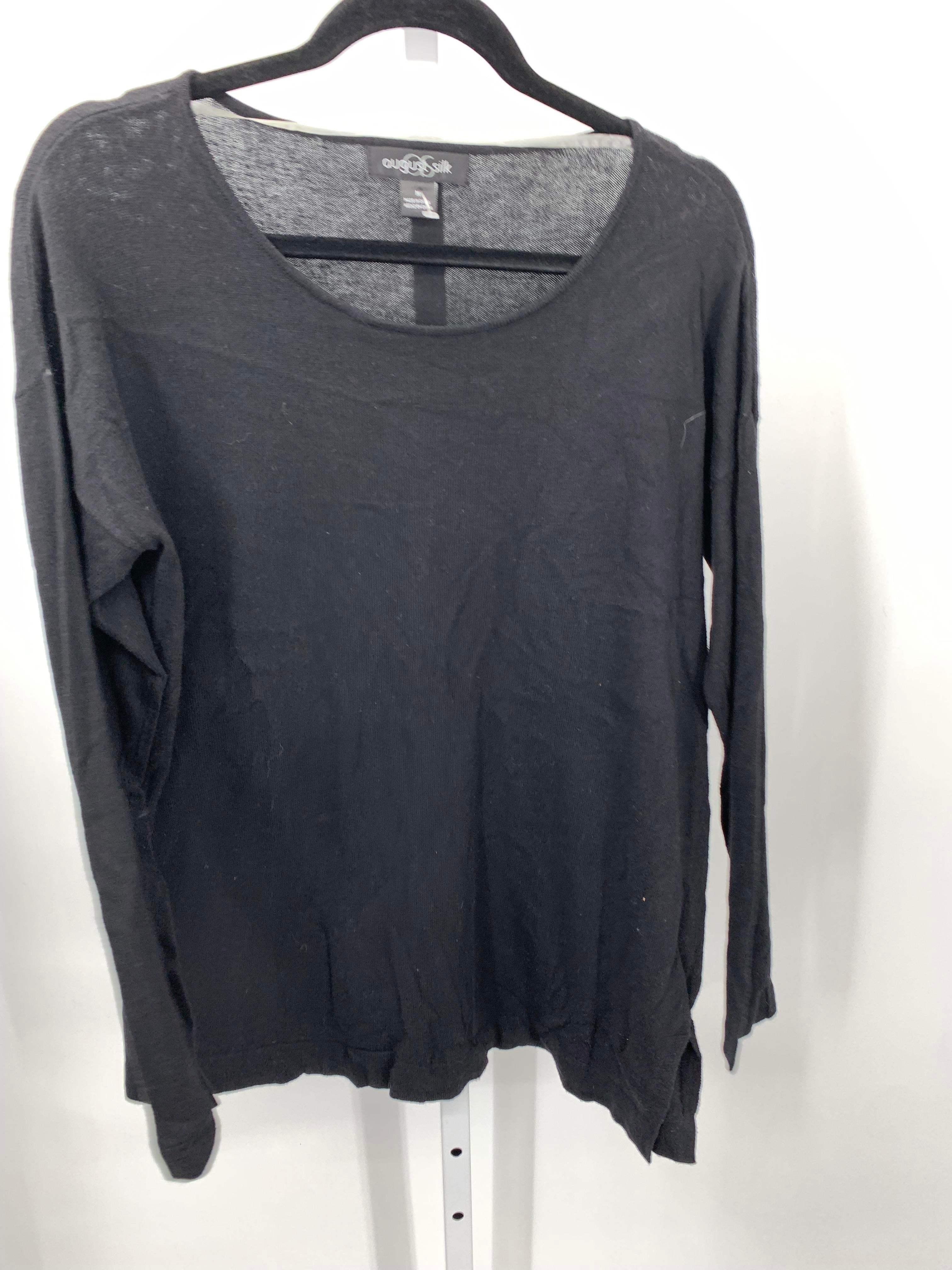 August Silk Size Medium Misses Long Slv Sweater
