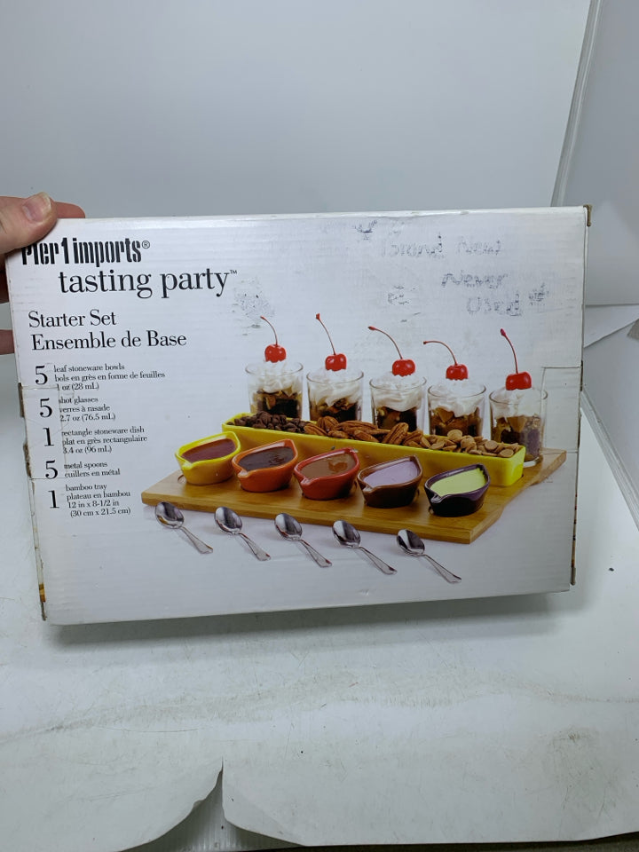 NIB TASTING PARTY STARTER SET.