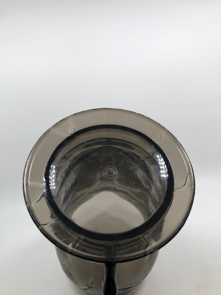 BLACK PLASTIC SKULL PITCHER.