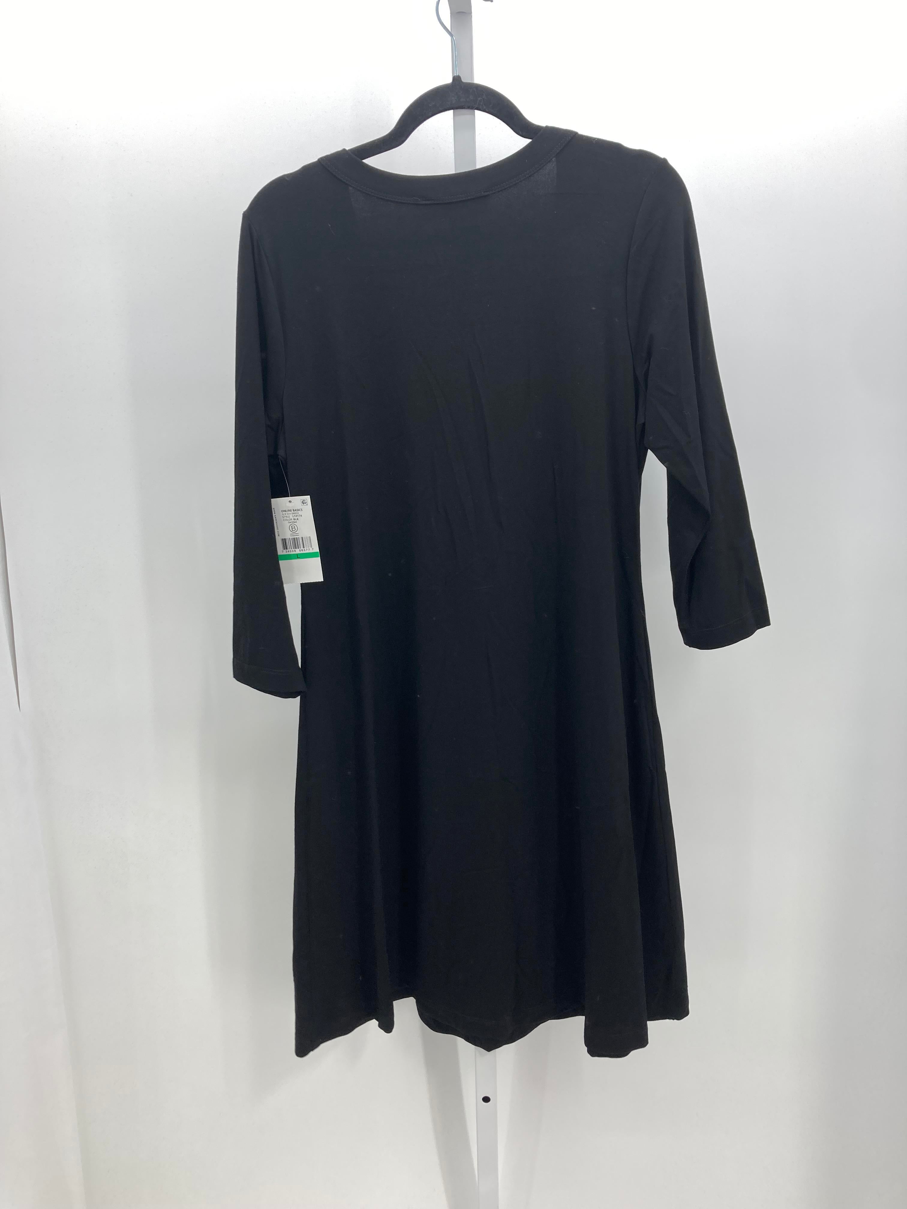 Karen Scott Size Large Misses 3/4 Sleeve Dress