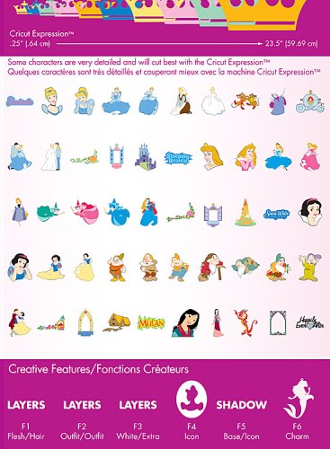 Cricut Disney Cartridge, Happily Ever After -