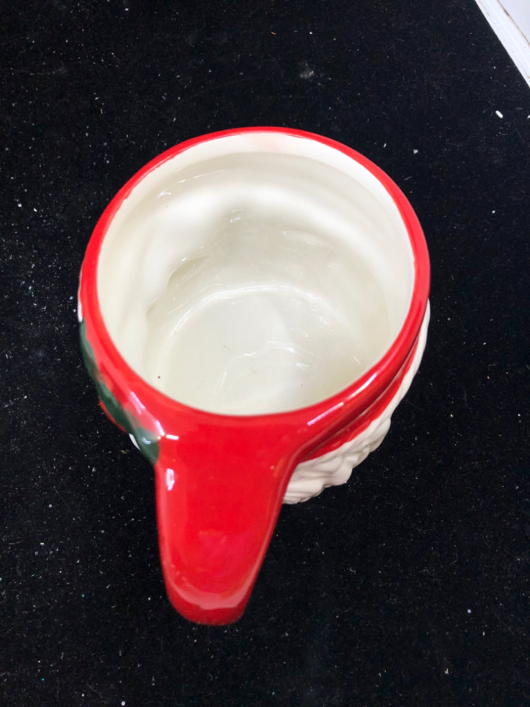 SANTA HEAD WINKING MUG.