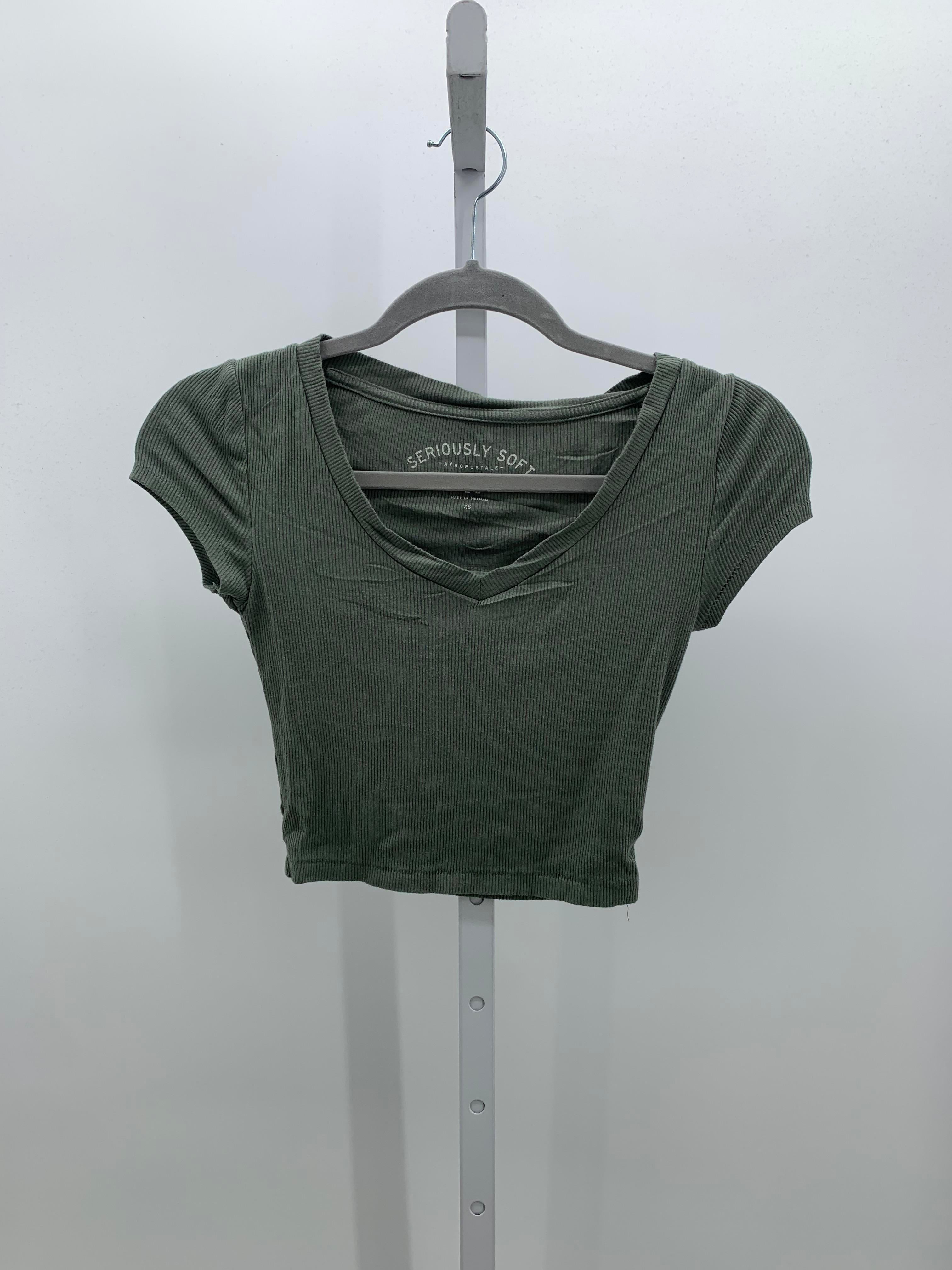 Aeropostale Size X Small Misses Short Sleeve Shirt