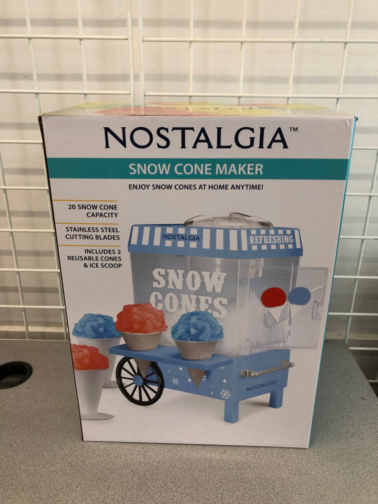 NIP NOSTALGIA SNOW CONE MAKER.