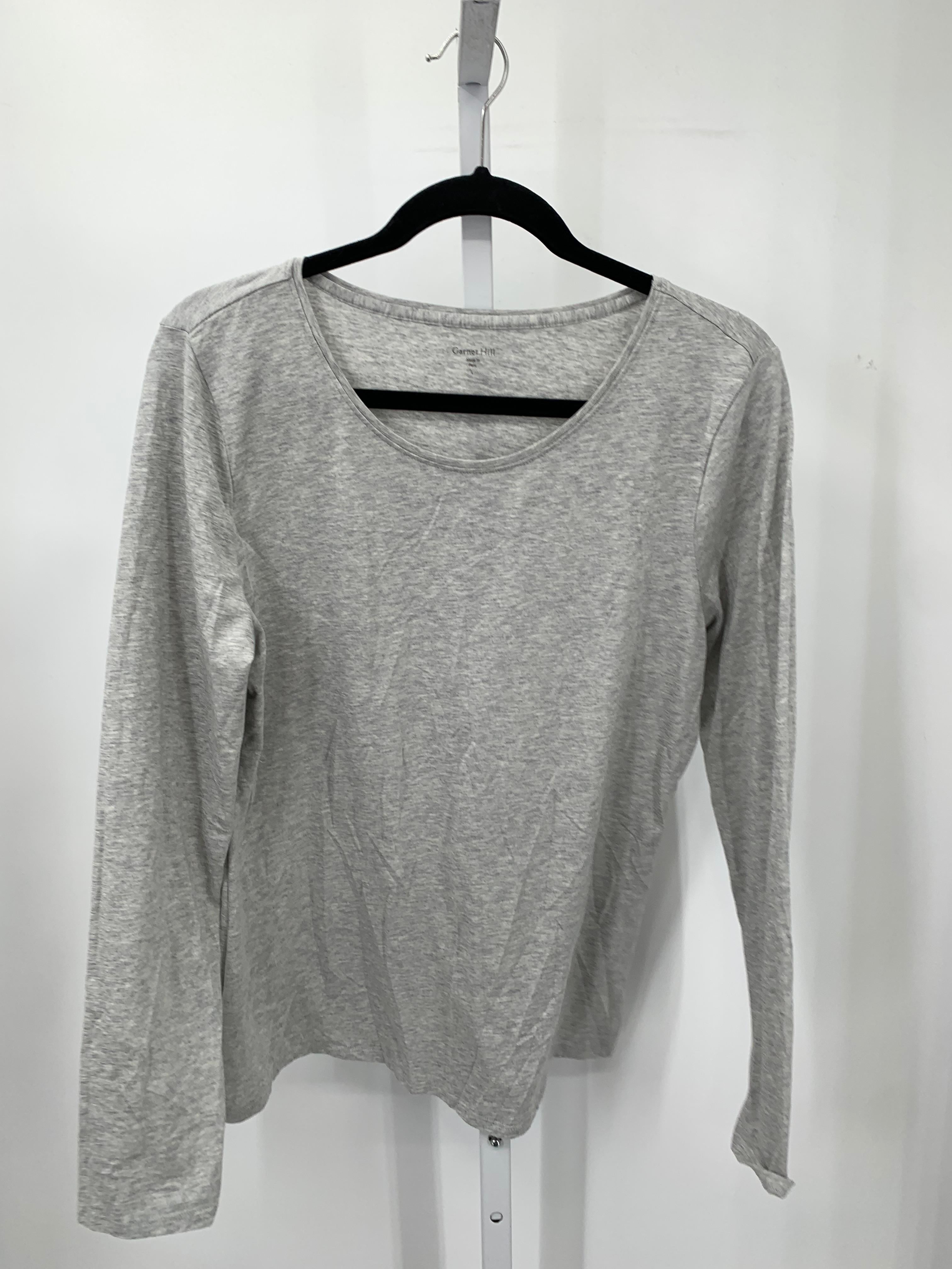 Garnet Hill Size Large Misses Long Sleeve Shirt