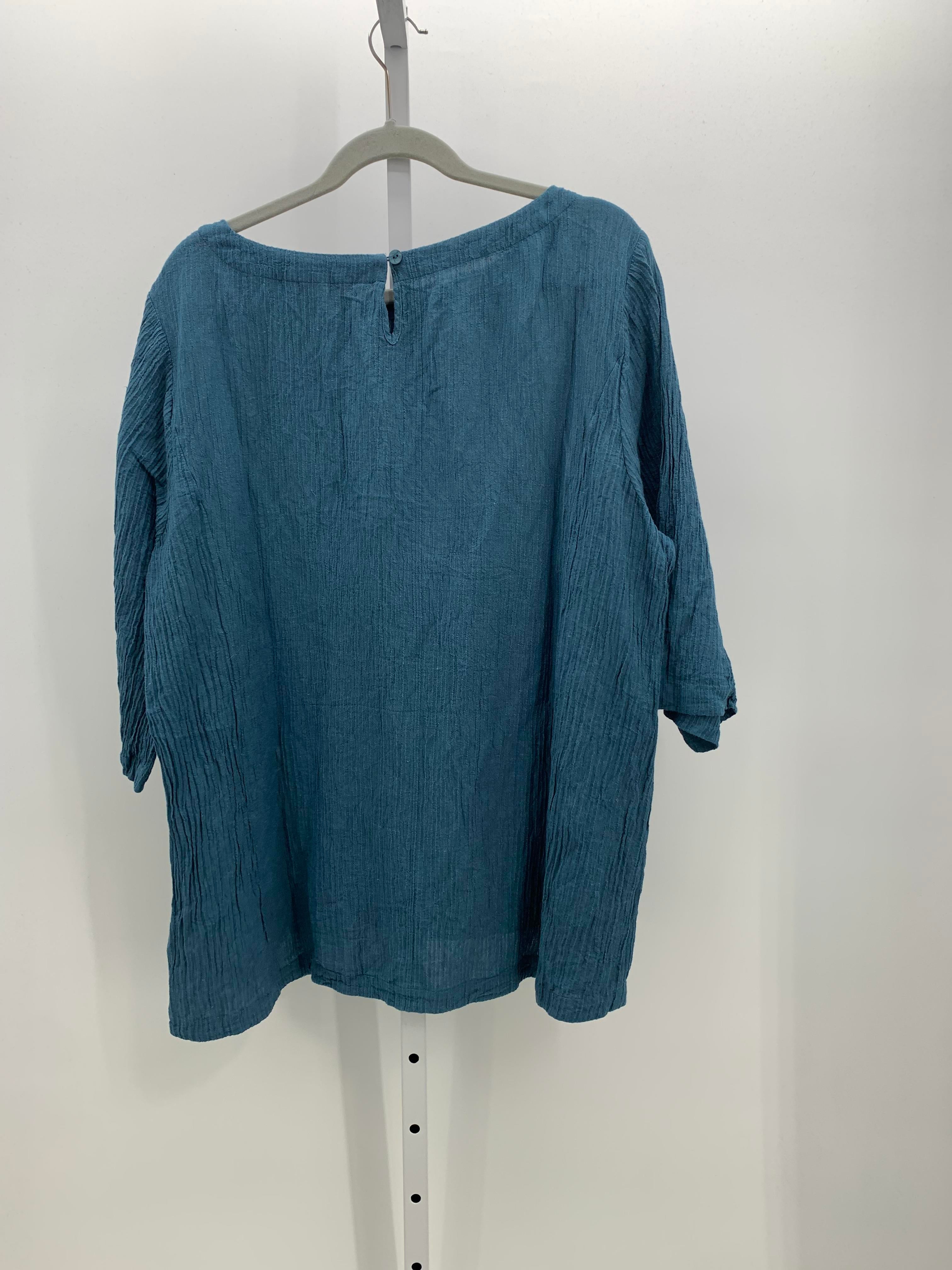 Soft Surroundings Size 1X Womens 3/4 Sleeve Shirt