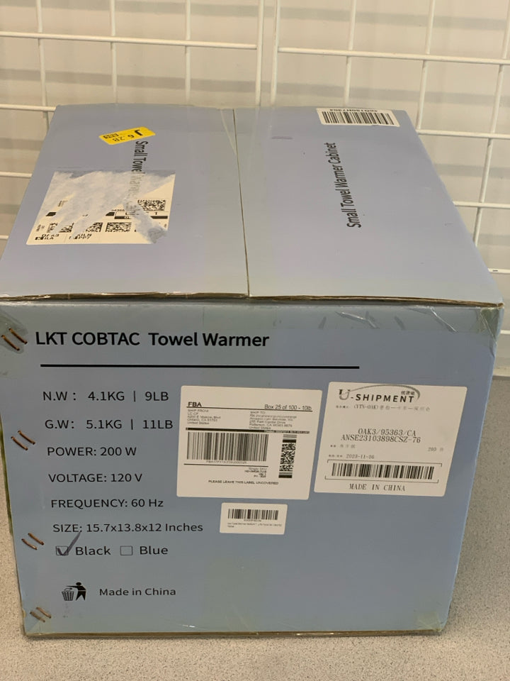 NIB TOWEL WARMER CABINET.