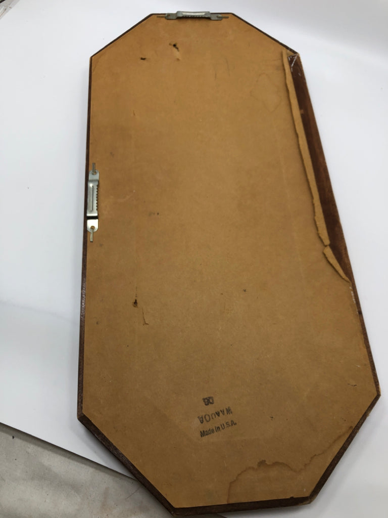 SM WOODEN FRAMED MIRROR.