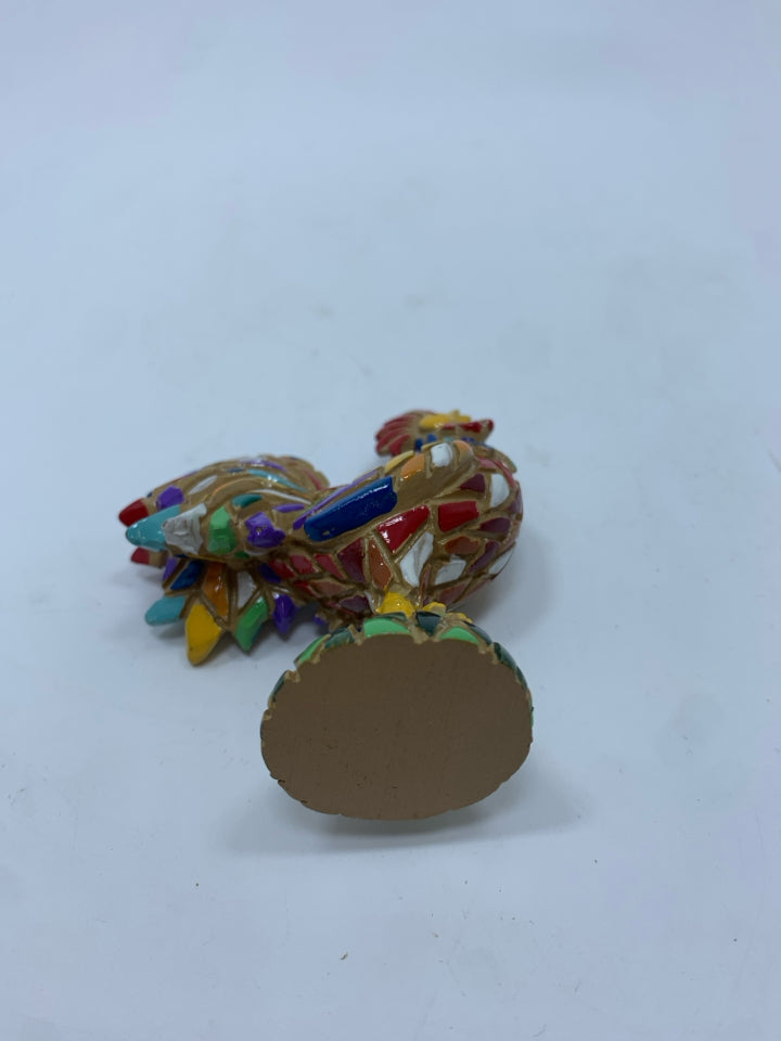 MOSAIC RESIN ROOSTER.