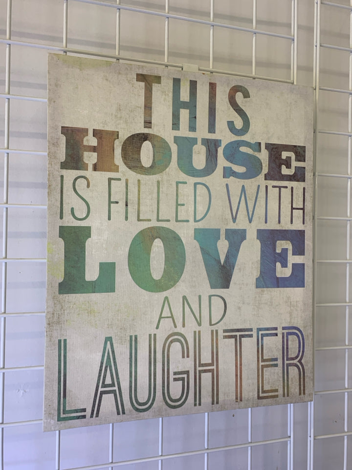 THIS HOUSE IS FILLED WITH LOVE WALL CANVAS.