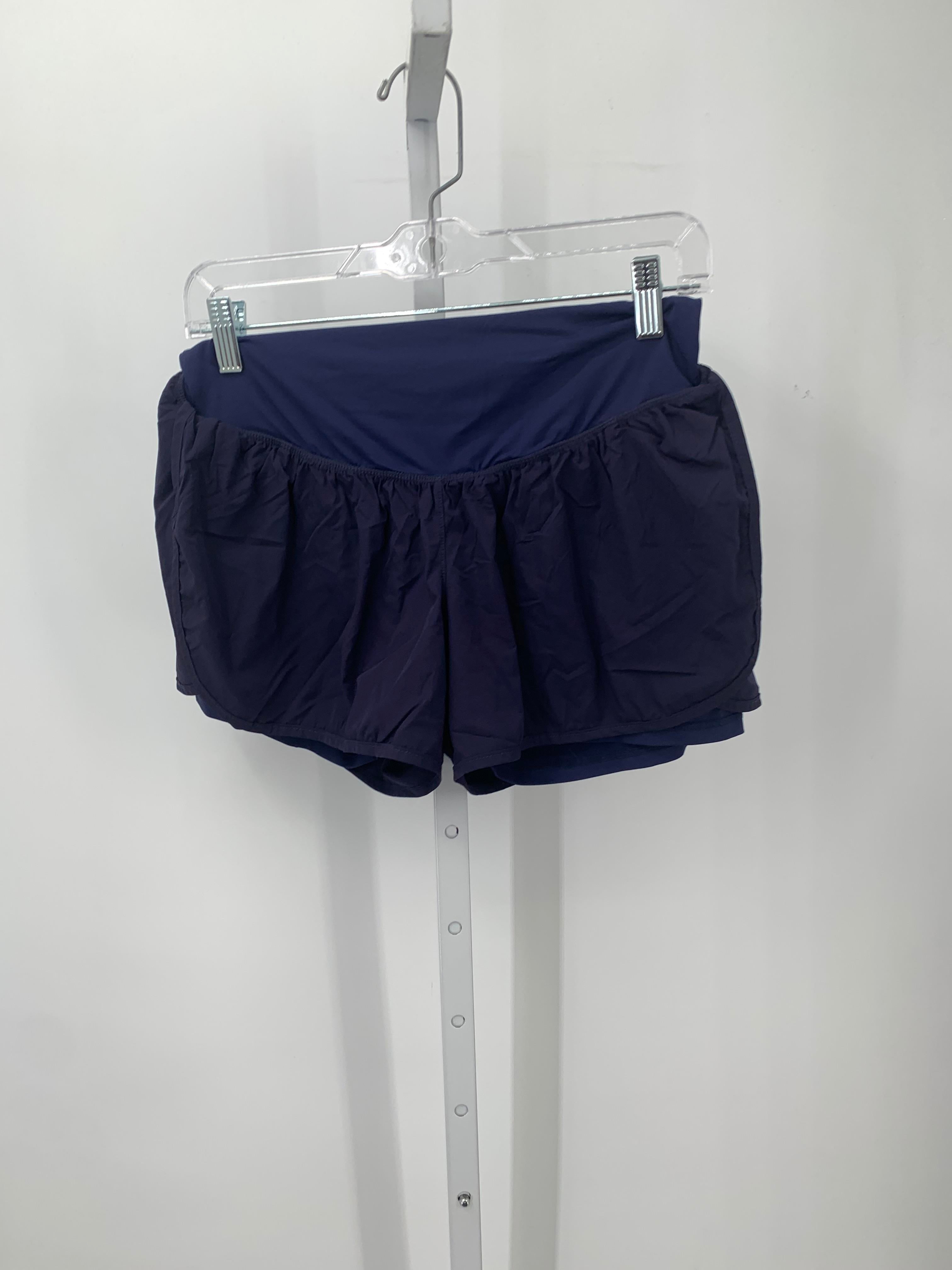 Navy Size Medium Maternity Shorts