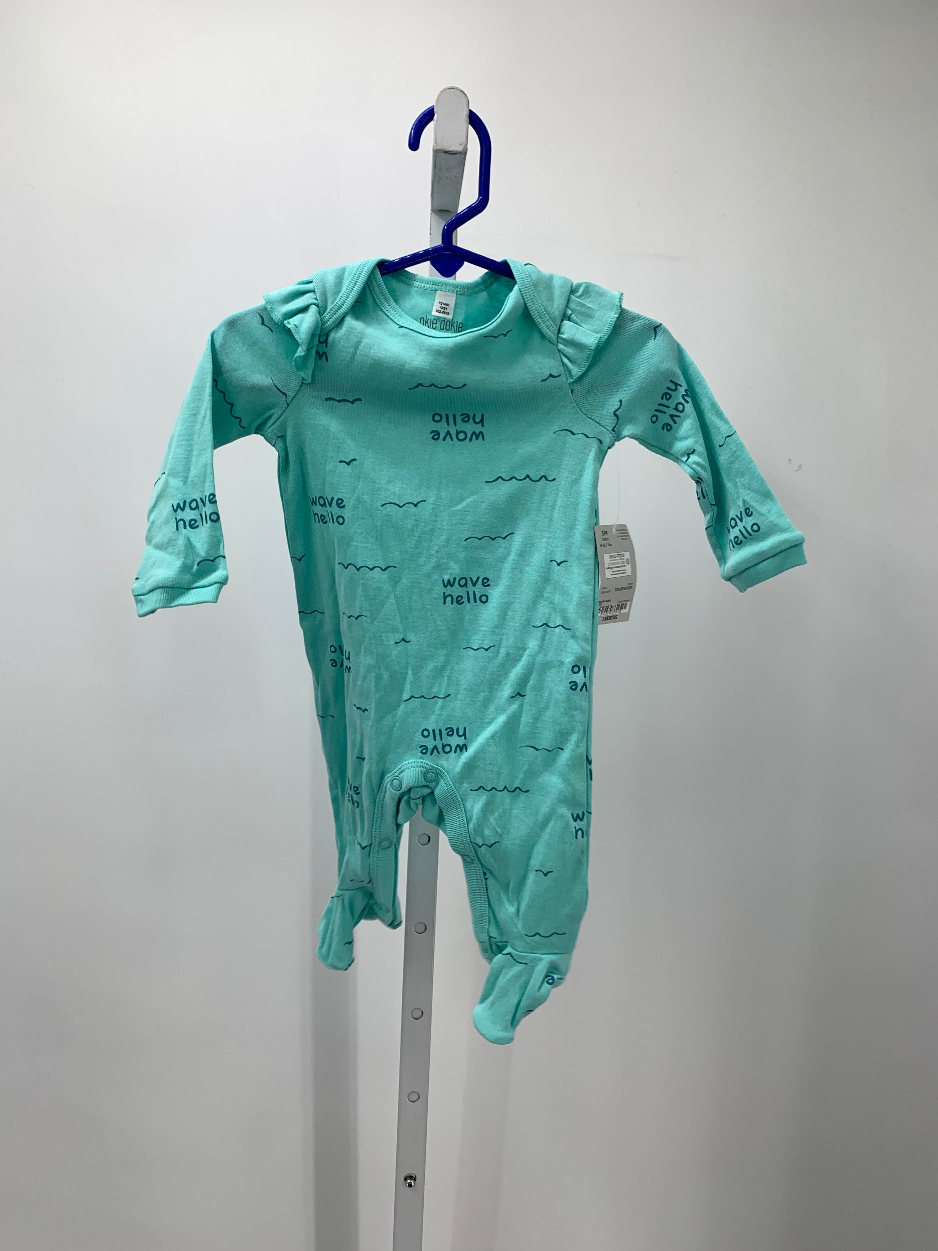 Okie Dokie Size 3 Months Girls Long Slv. Romper