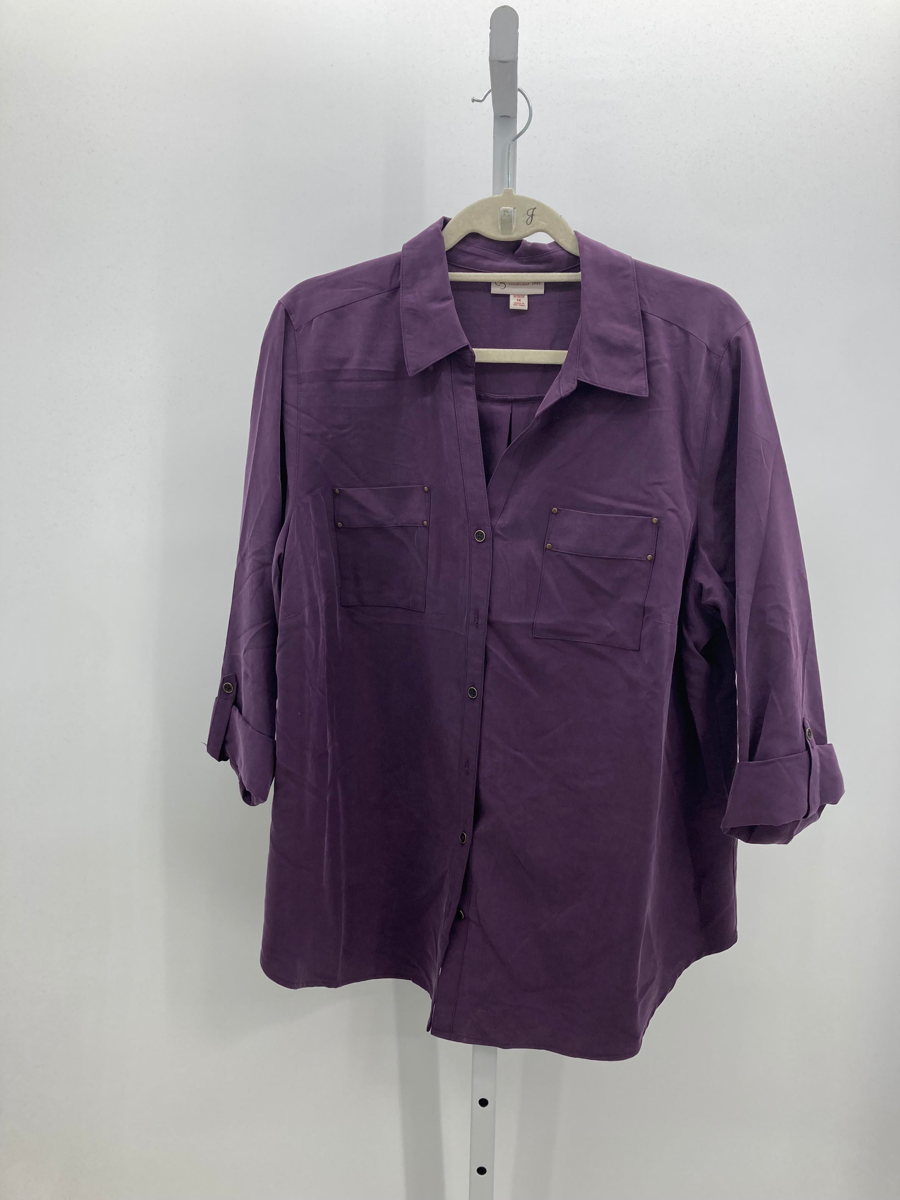 Dress Barn Size 1X Womens Long Sleeve Shirt