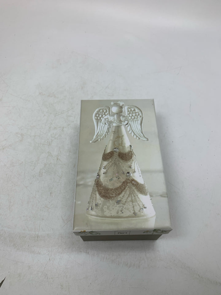 PIER 1 MERCURY GLASS ANGEL IN BOX.