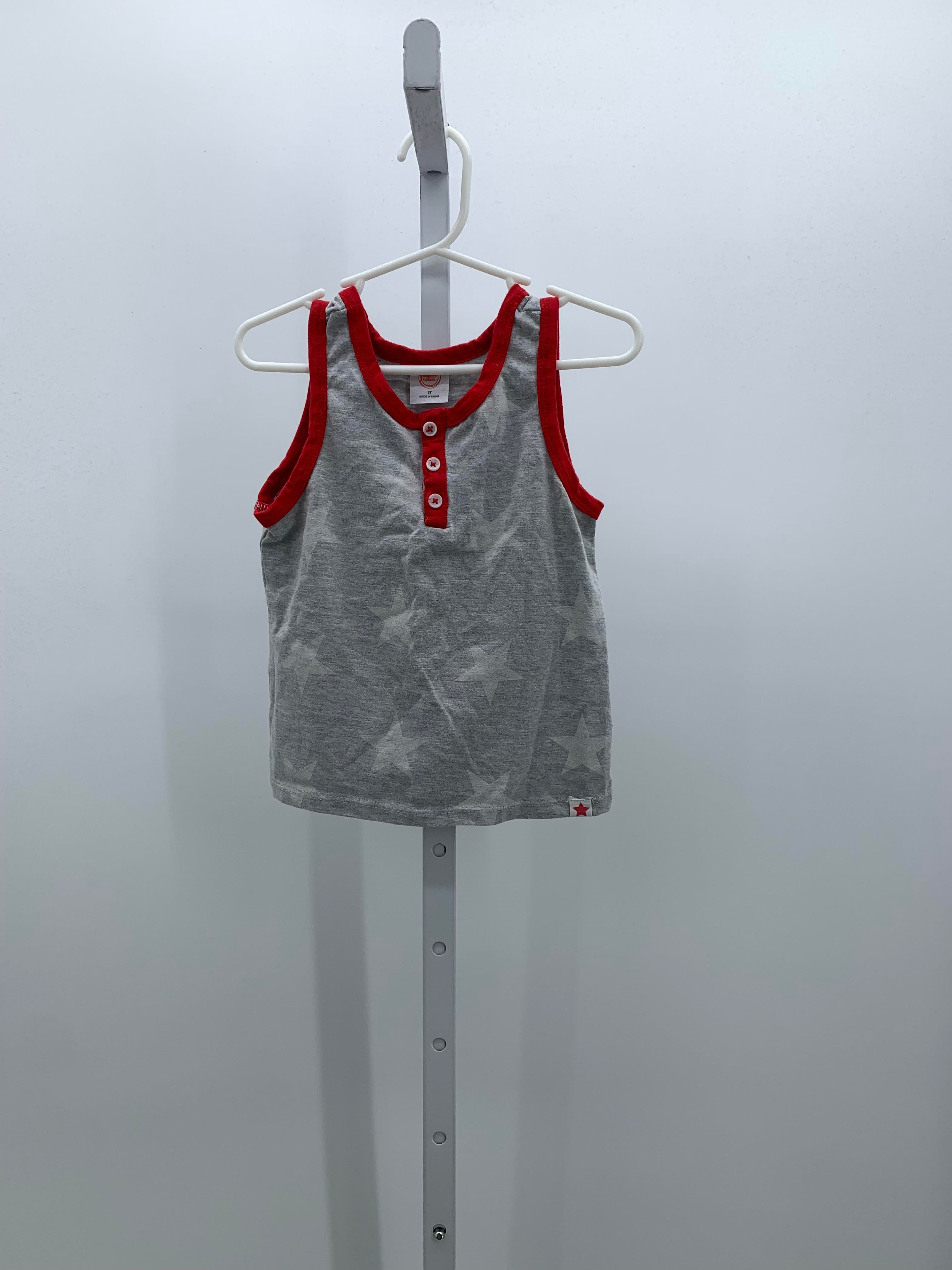 RED TRIM STARS KNIT