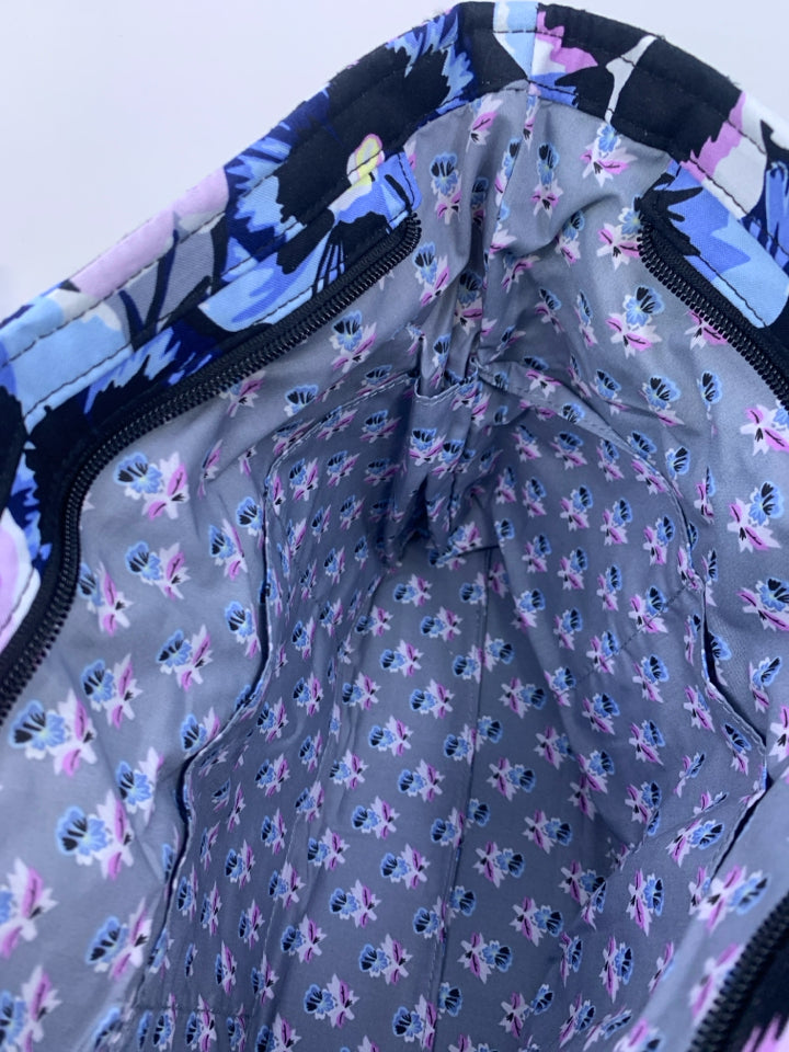 Vera Bradley Small Tote in Plum Pansies- New With Tags