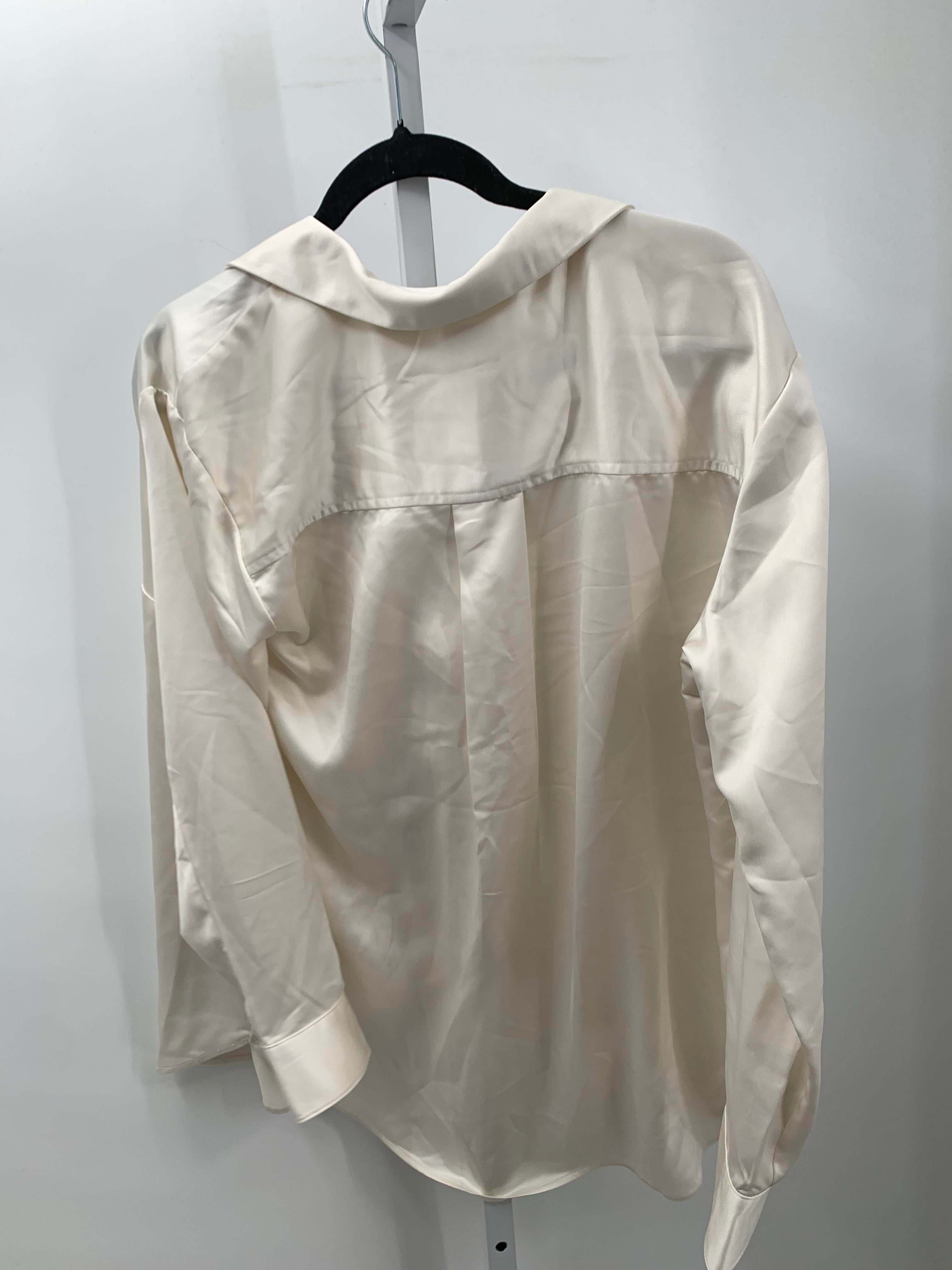 Isabel Off-White Size Large Maternity Long Sleeve Shirt