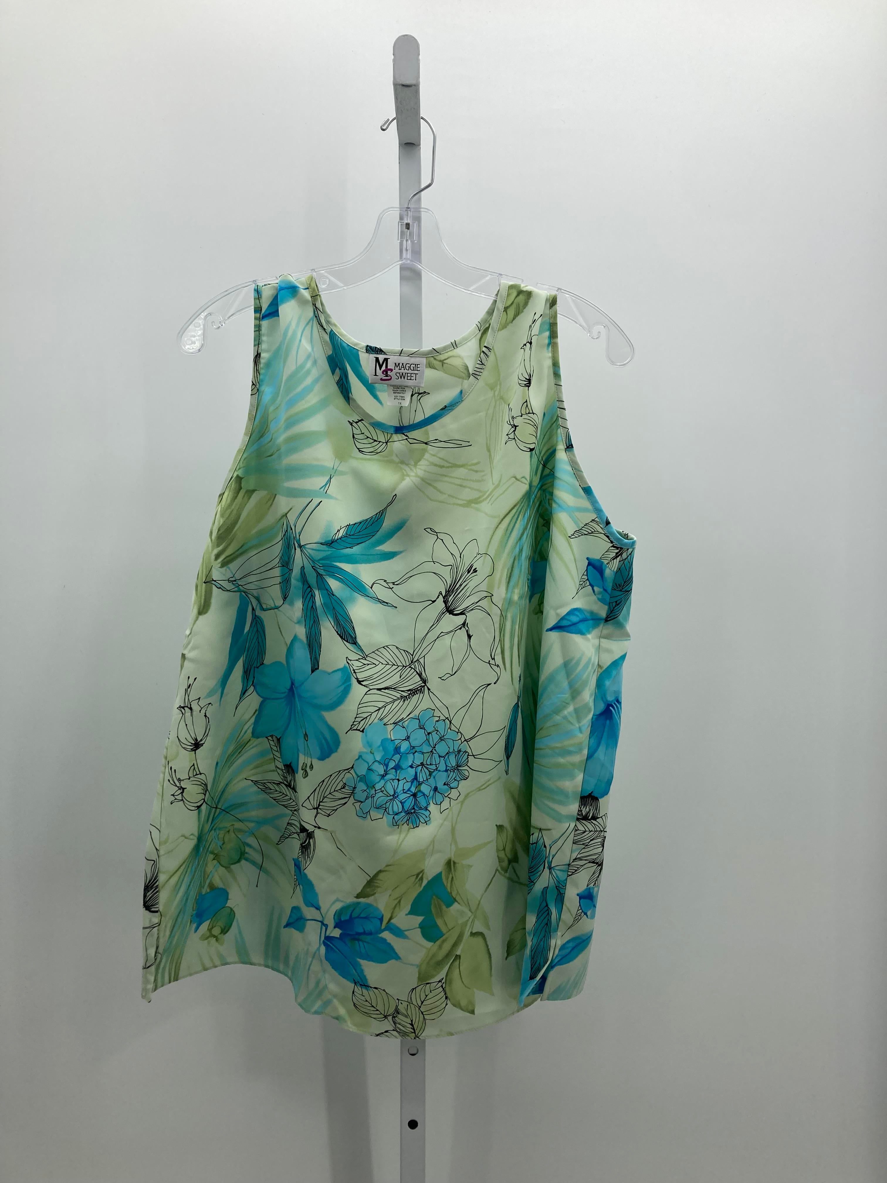 Size 1X Womens Sleeveless Shirt