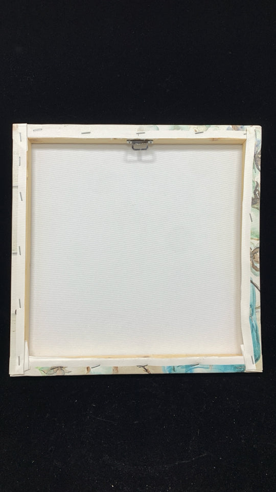 COTTON IN MASON JAR WATERCOLOR CANVAS.