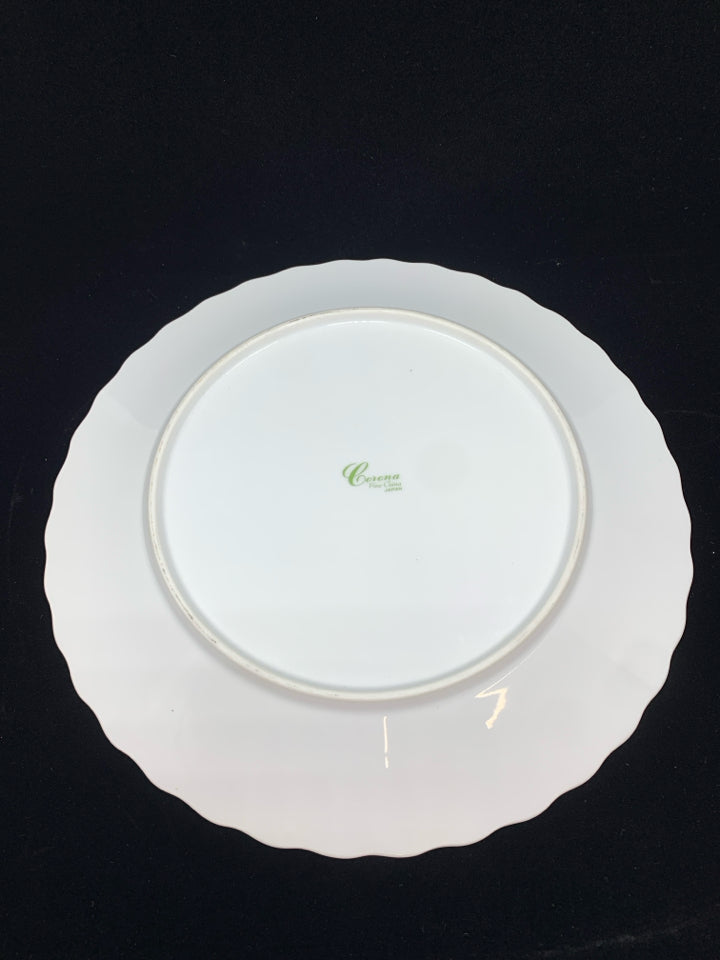 CORONA FLORAL SERVING PLATTER.