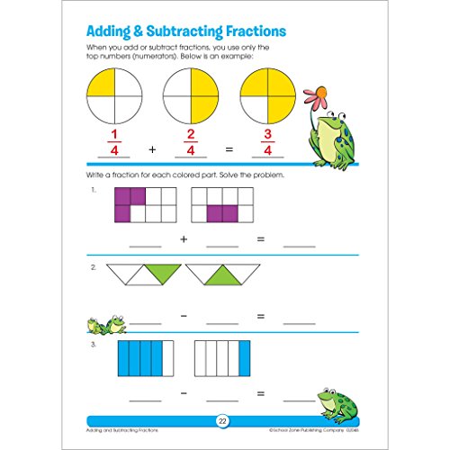 School Zone - Word Problems Workbook - 32 Pages, Ages 8 to 10, Grades 3 to 4, Ad