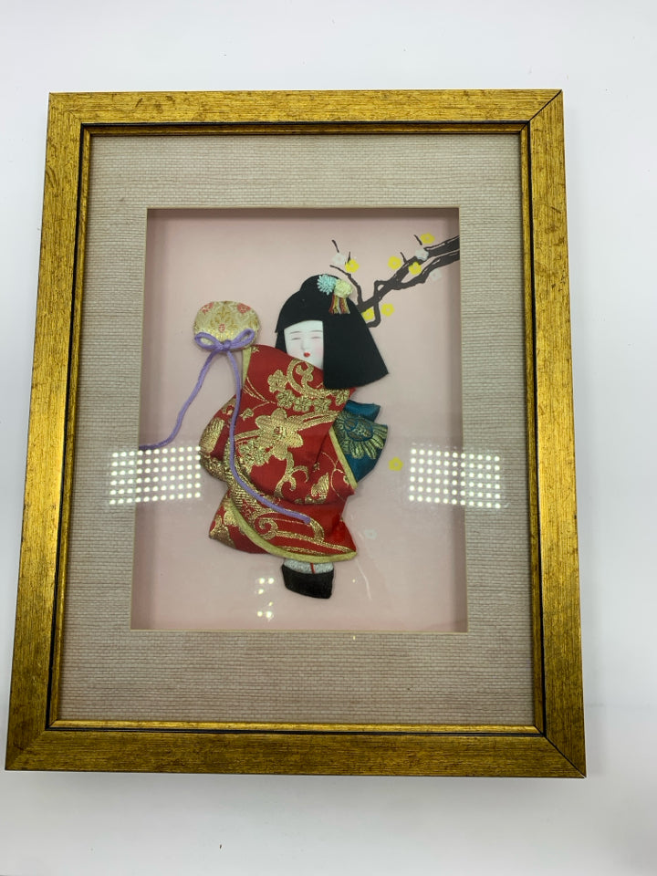 JAPANESE GIRL SHADOW BOX WALL-ART.